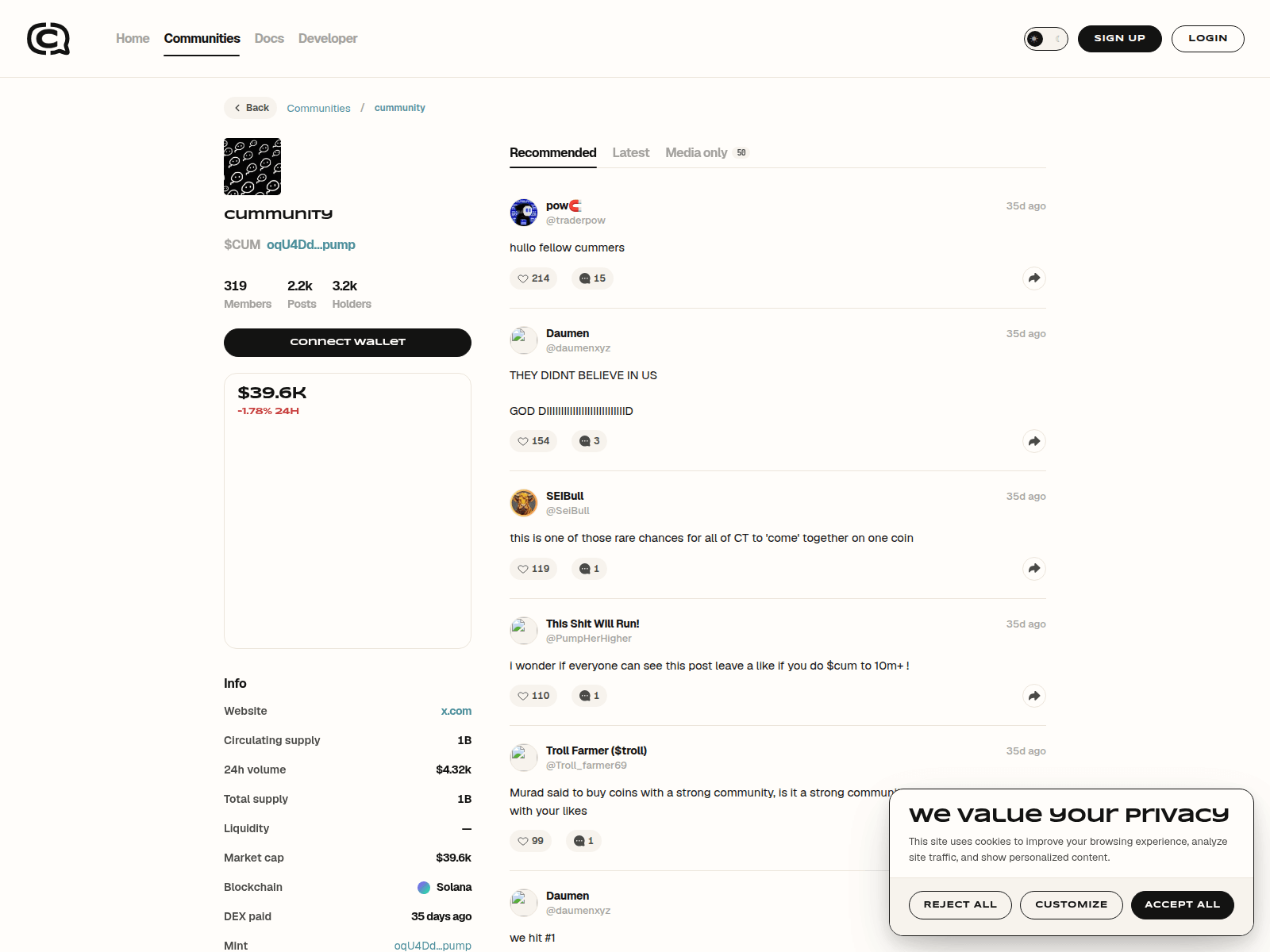 Screenshot of coincommunity-cc.netlify.app