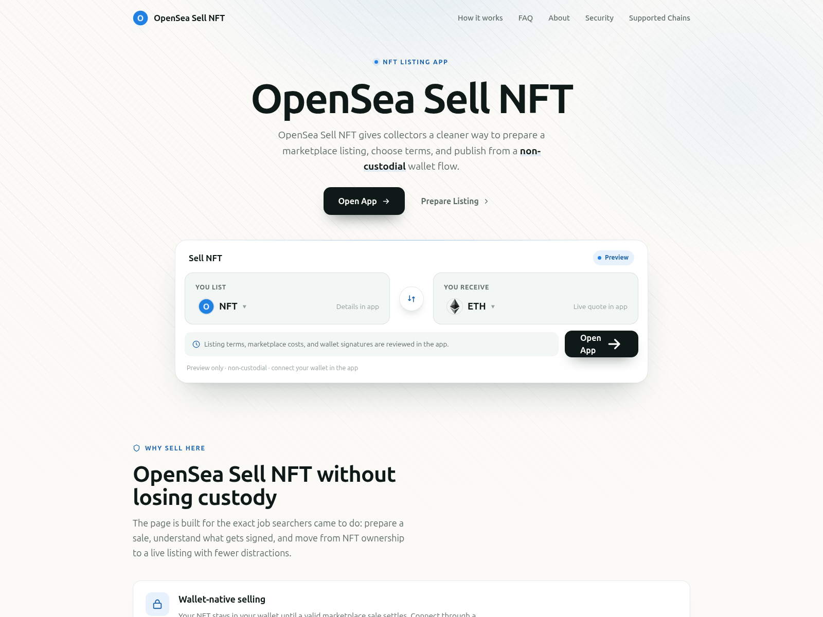 Screenshot of opensea-sell-nft.github.io