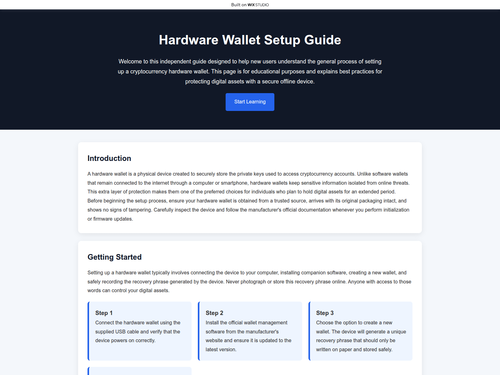 Screenshot of guideapp-ledzercdn.wixstudio.com