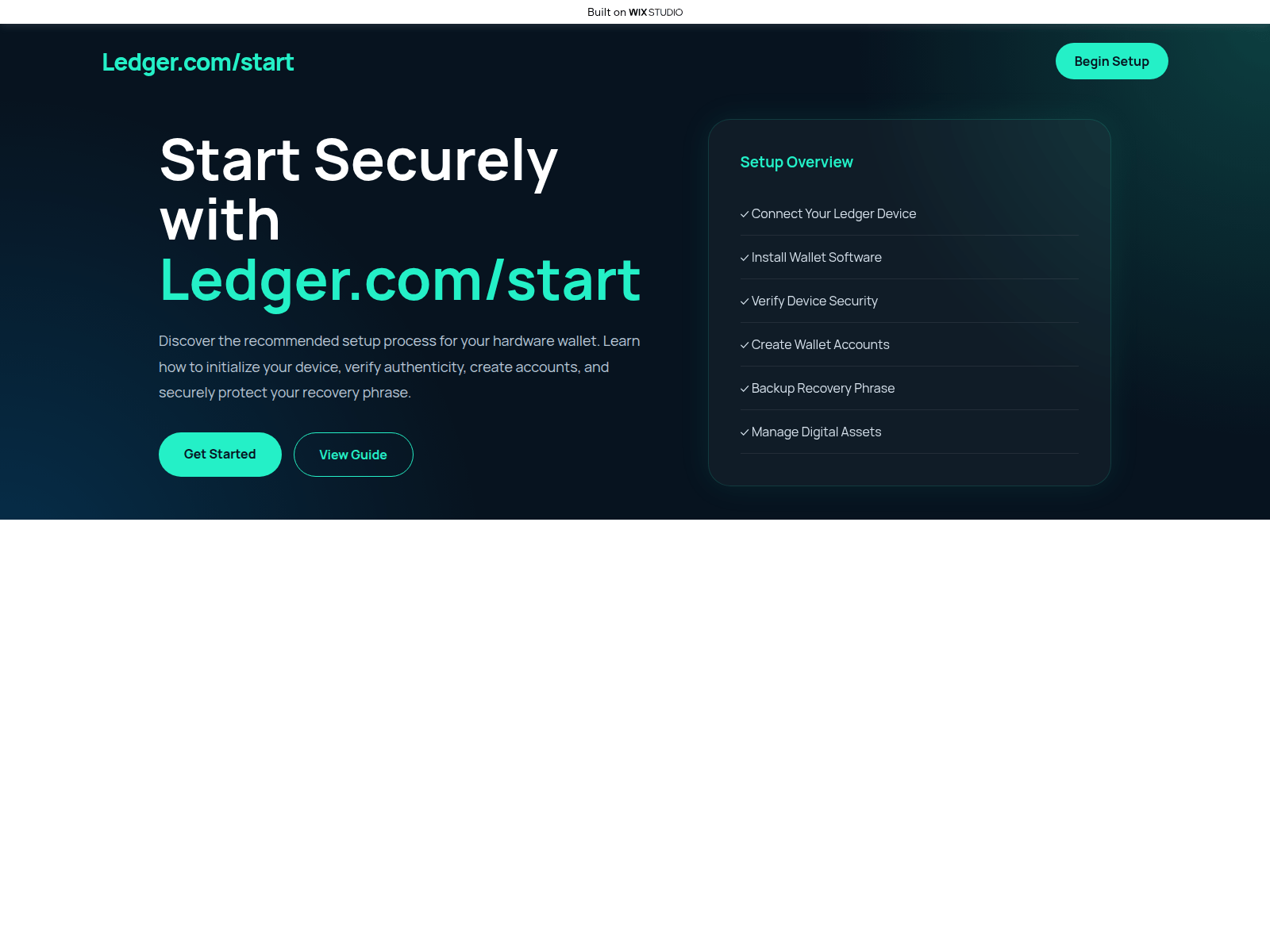 Screenshot of homeapp-ledgrapp.wixstudio.com