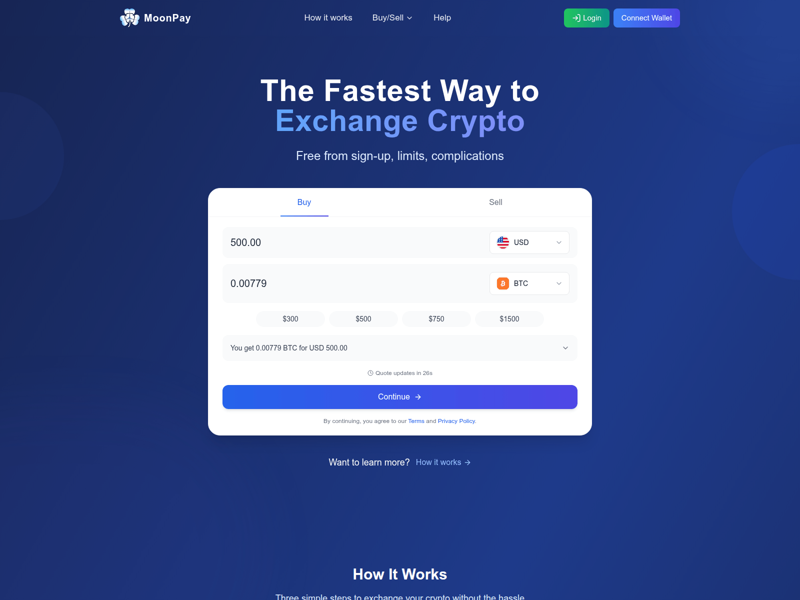 Screenshot of moonpay-fawn.vercel.app