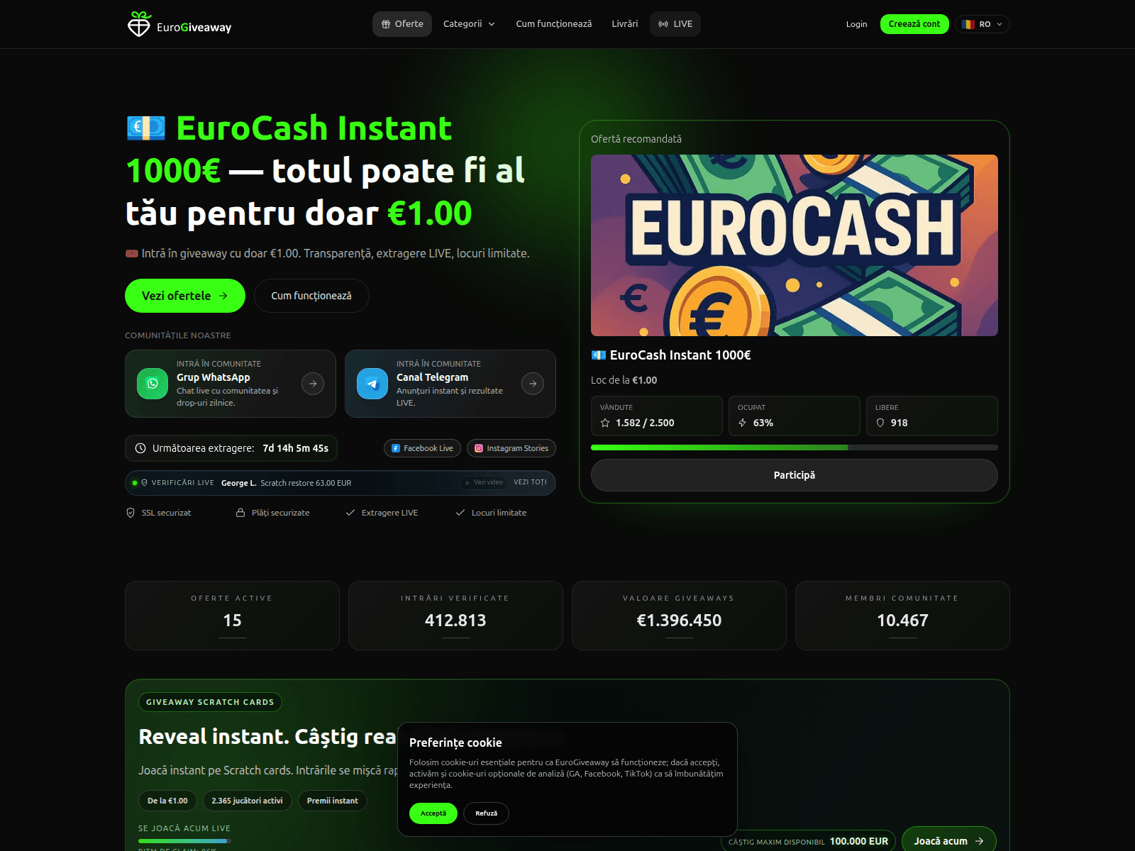 Screenshot of eurogiveaway.org
