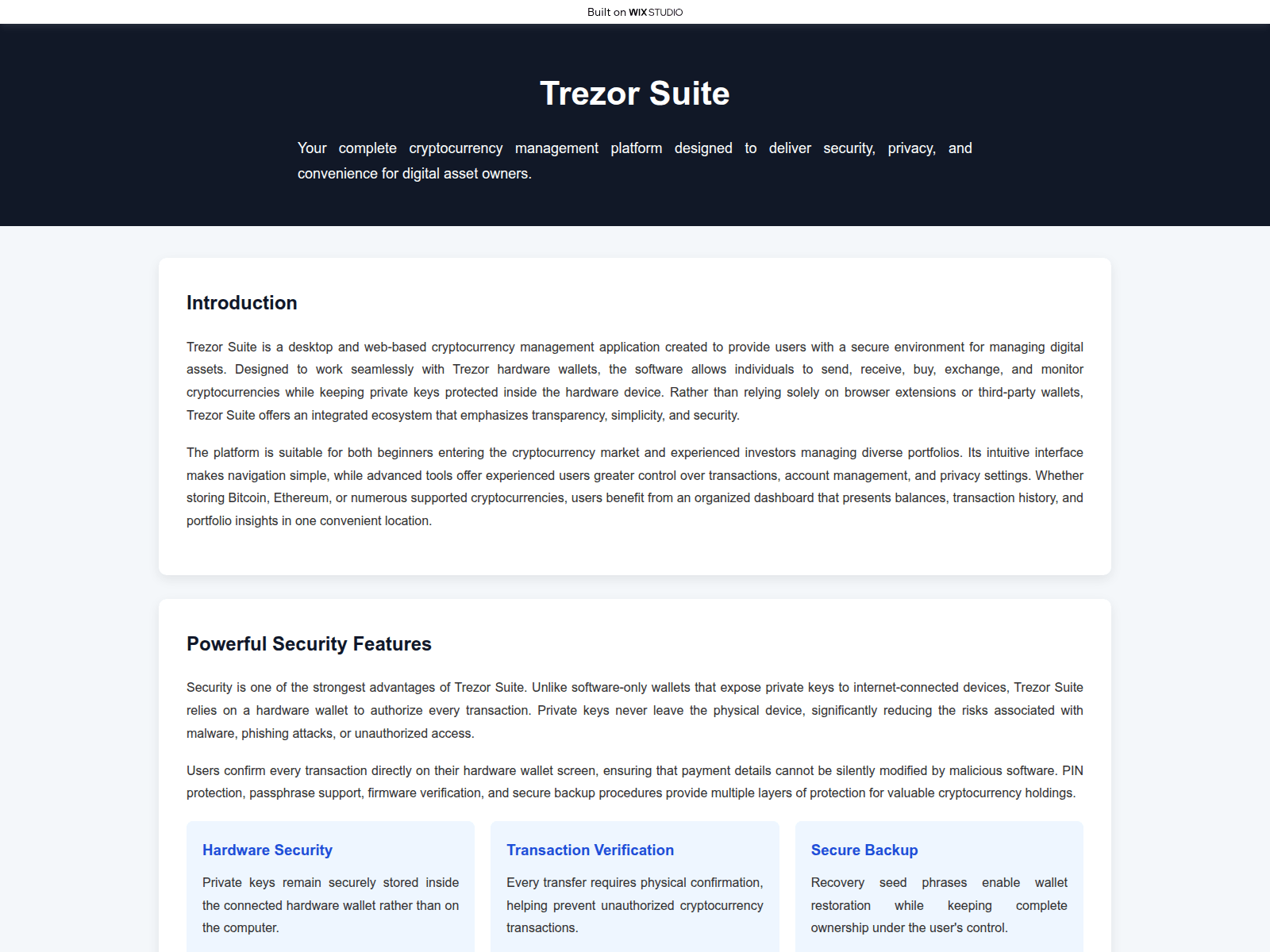 Screenshot of suiteapps-trexzos.wixstudio.com