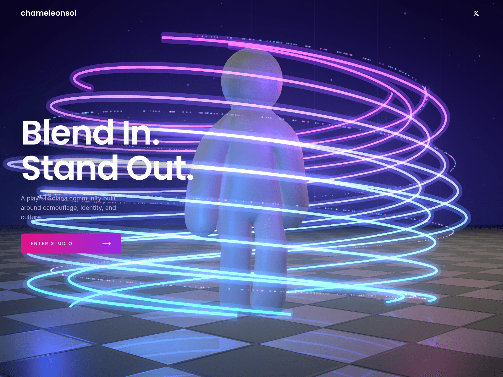 Screenshot of chameleonsol.art