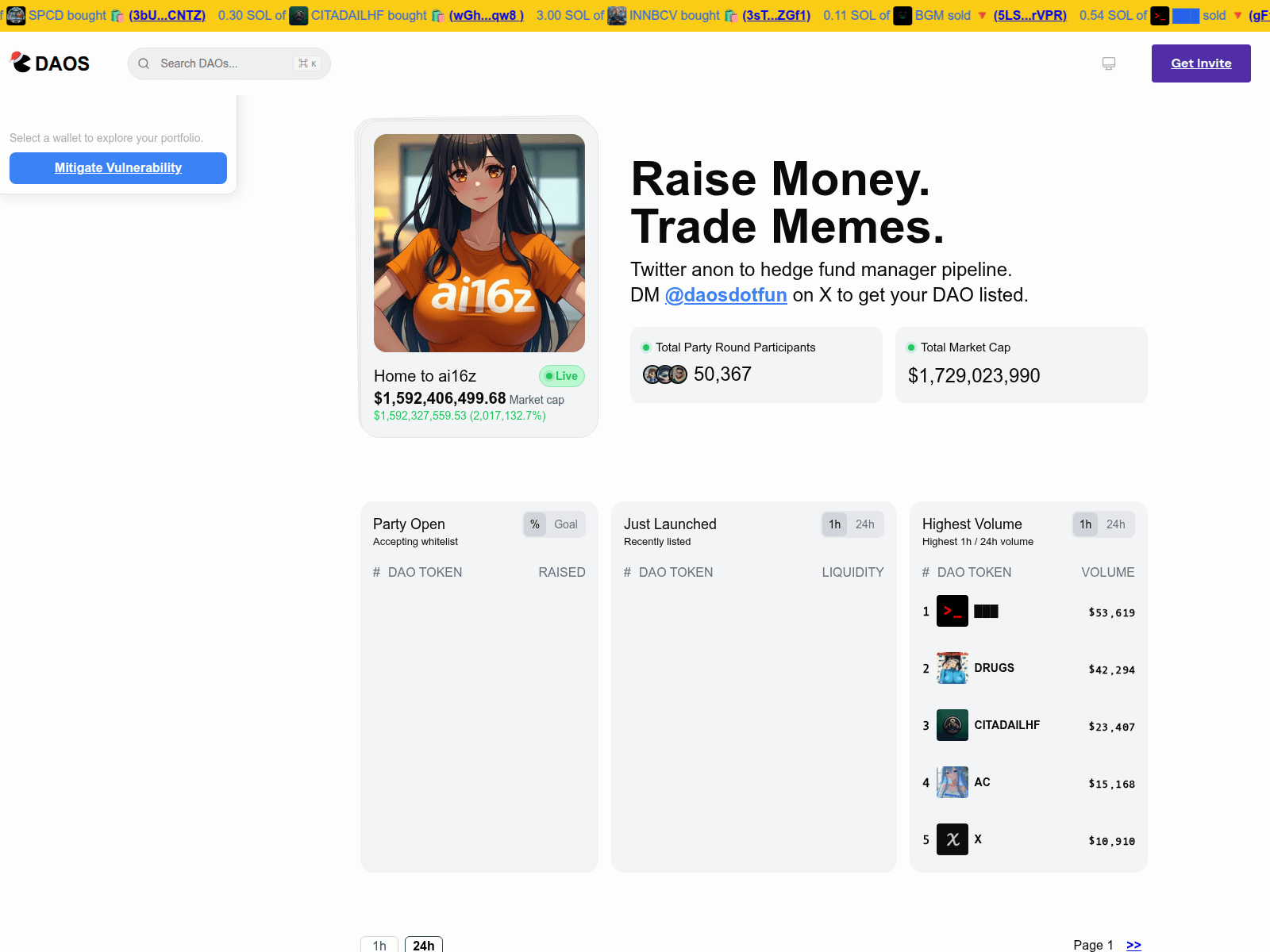 Screenshot of daos-fun-mit-invite.pages.dev
