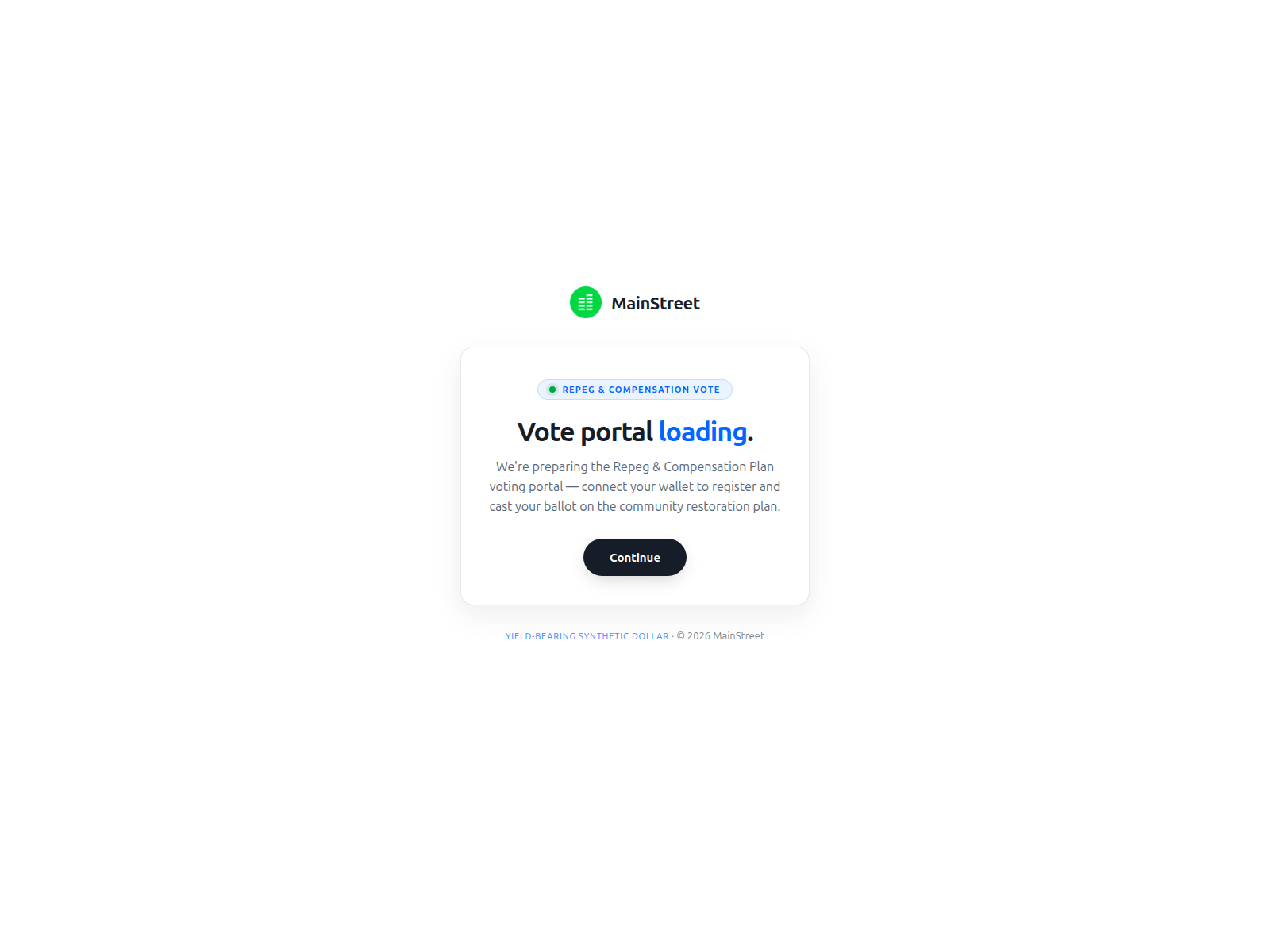 Screenshot of mainstreetfinance.ltd