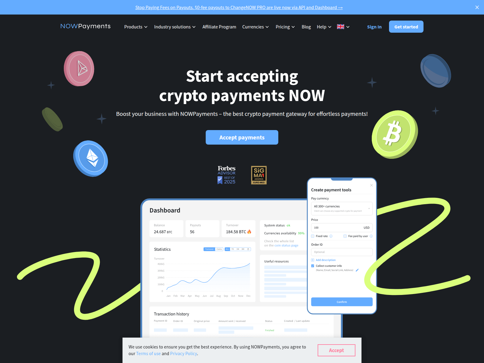 Screenshot of nowpayments.live