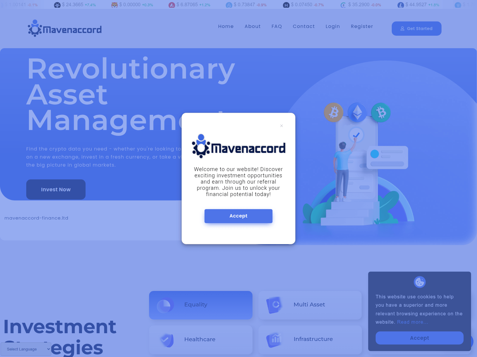 Captura de pantalla de mavenaccord-finance.ltd