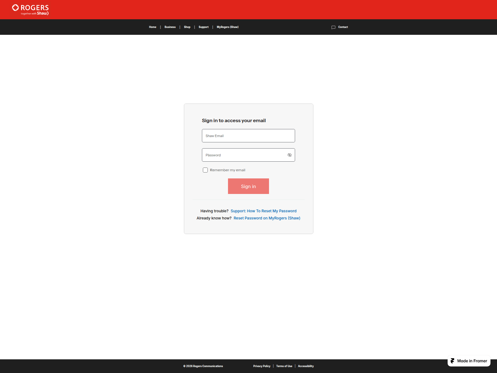 Screenshot of misty-ice-145636.framer.app
