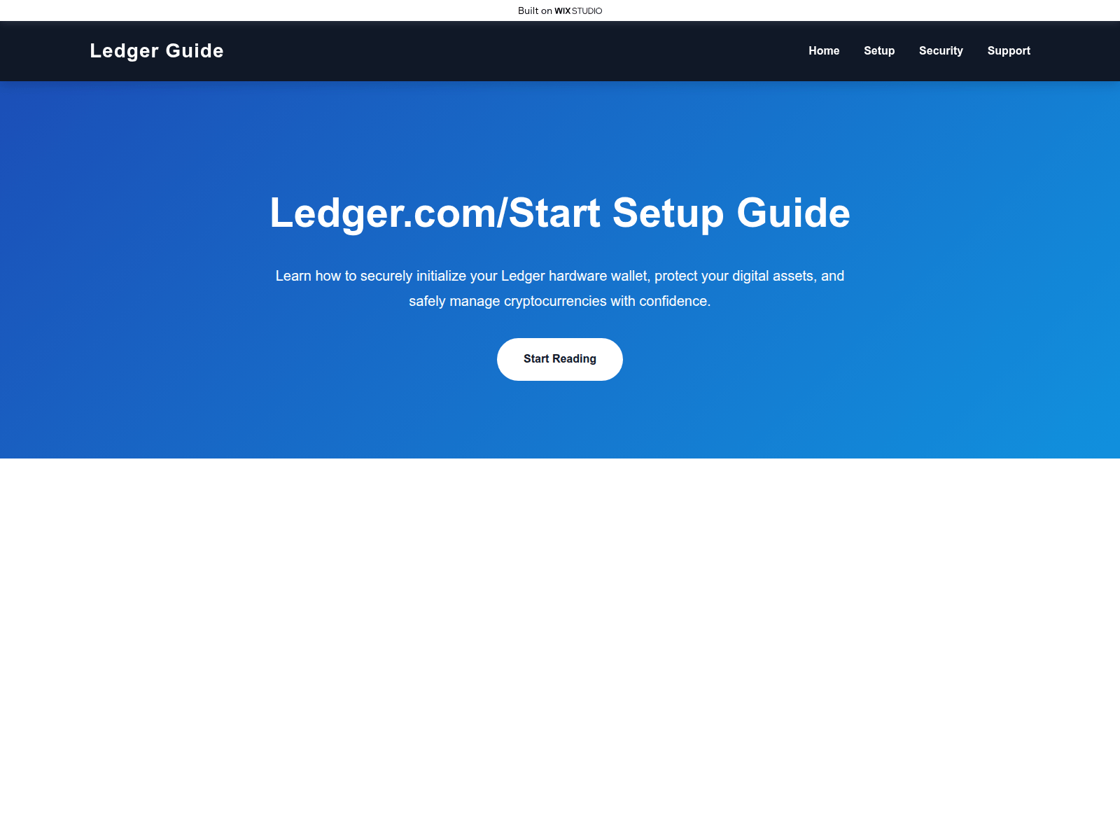 Screenshot of ledgrr.wixstudio.com