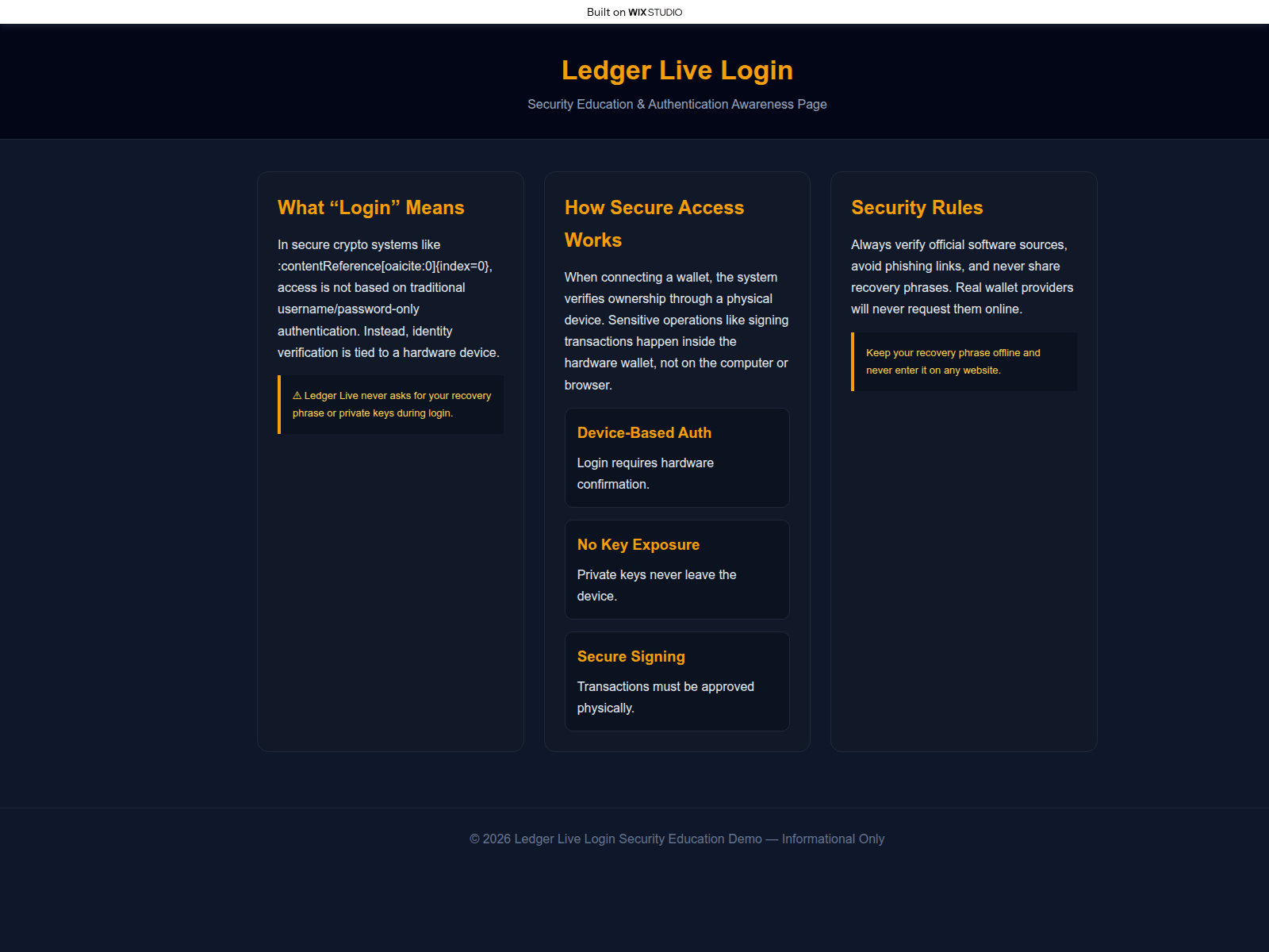 Screenshot of ledge-liv.wixstudio.com
