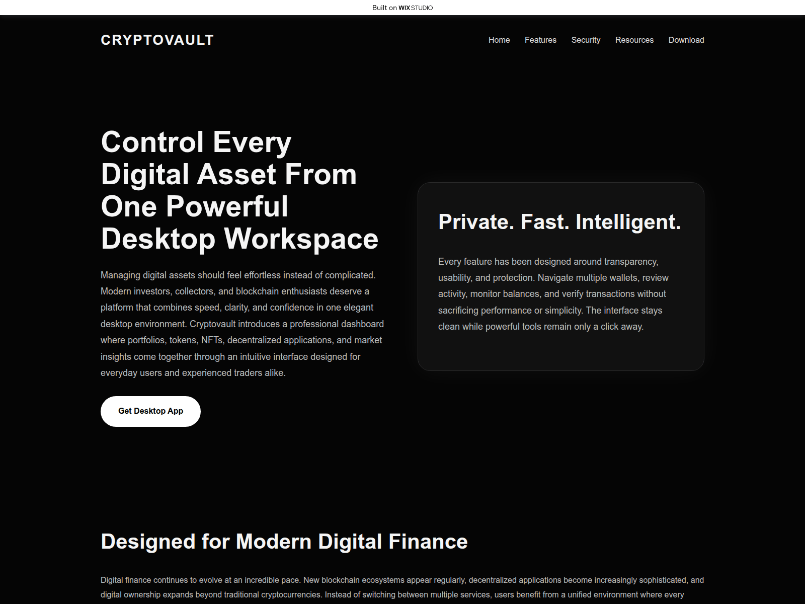 Screenshot of opencdn-desktop-live.wixstudio.com