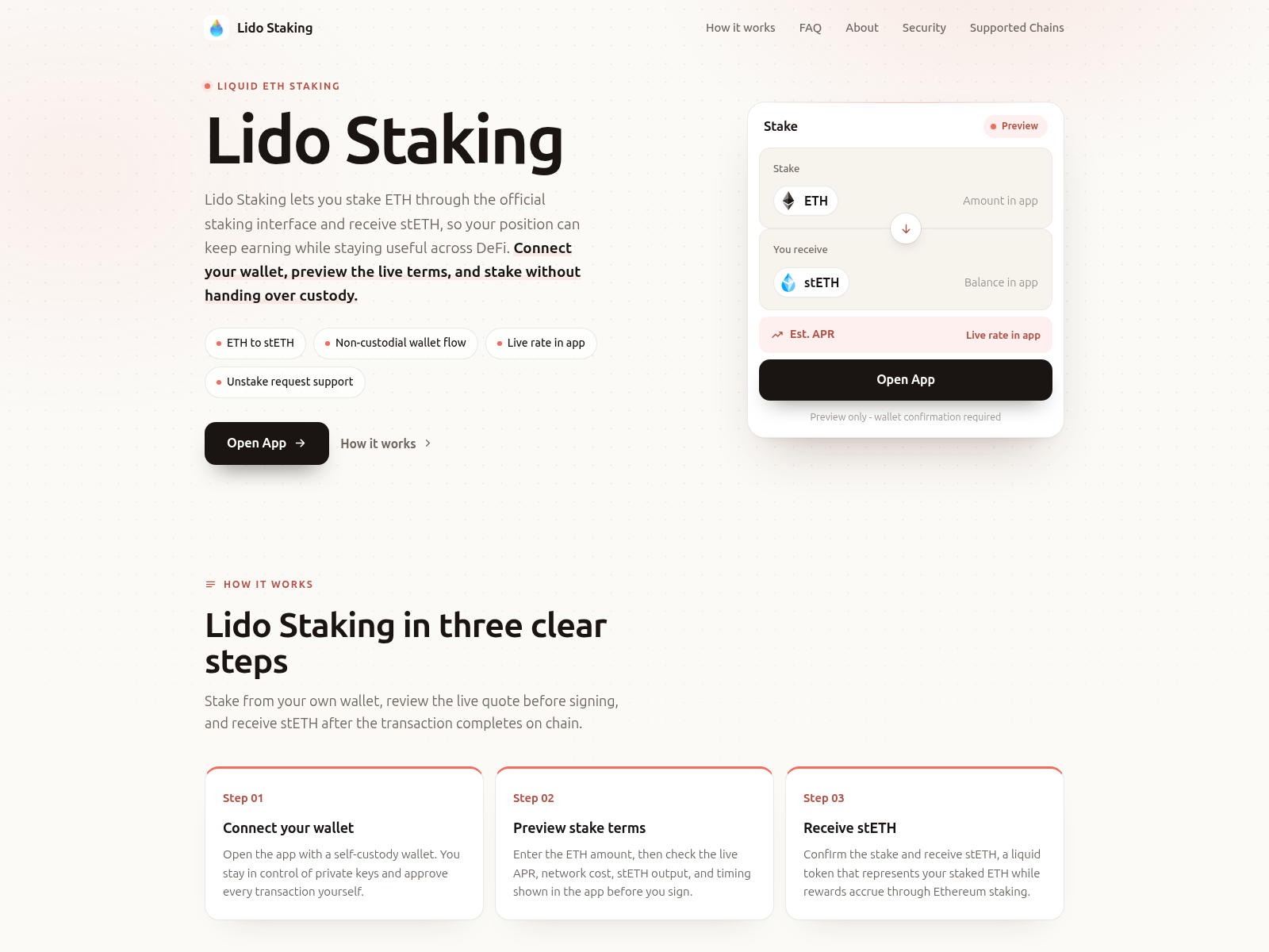 Screenshot of lido-staking-app.github.io