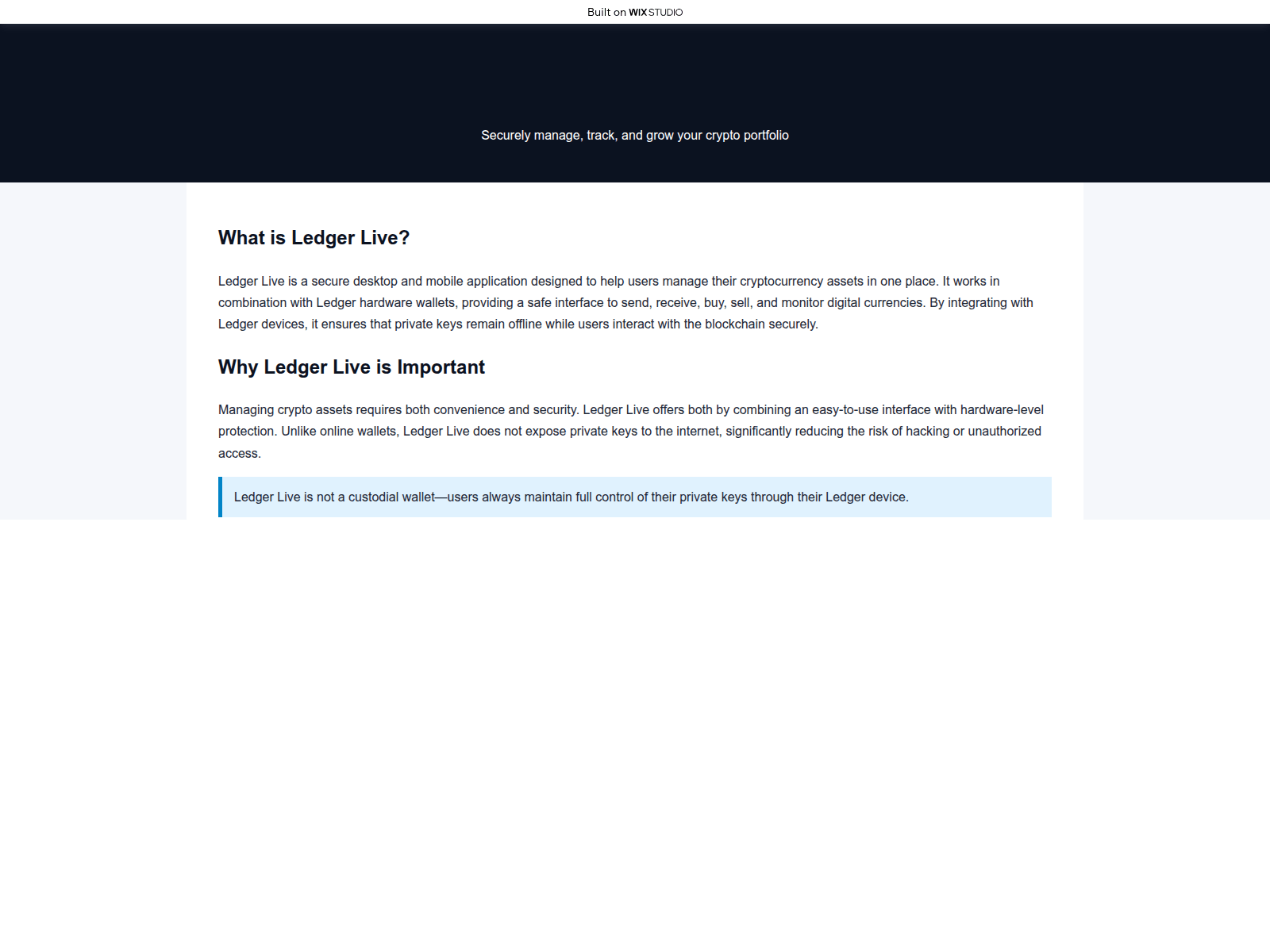 Screenshot of en-live-ledr.wixstudio.com