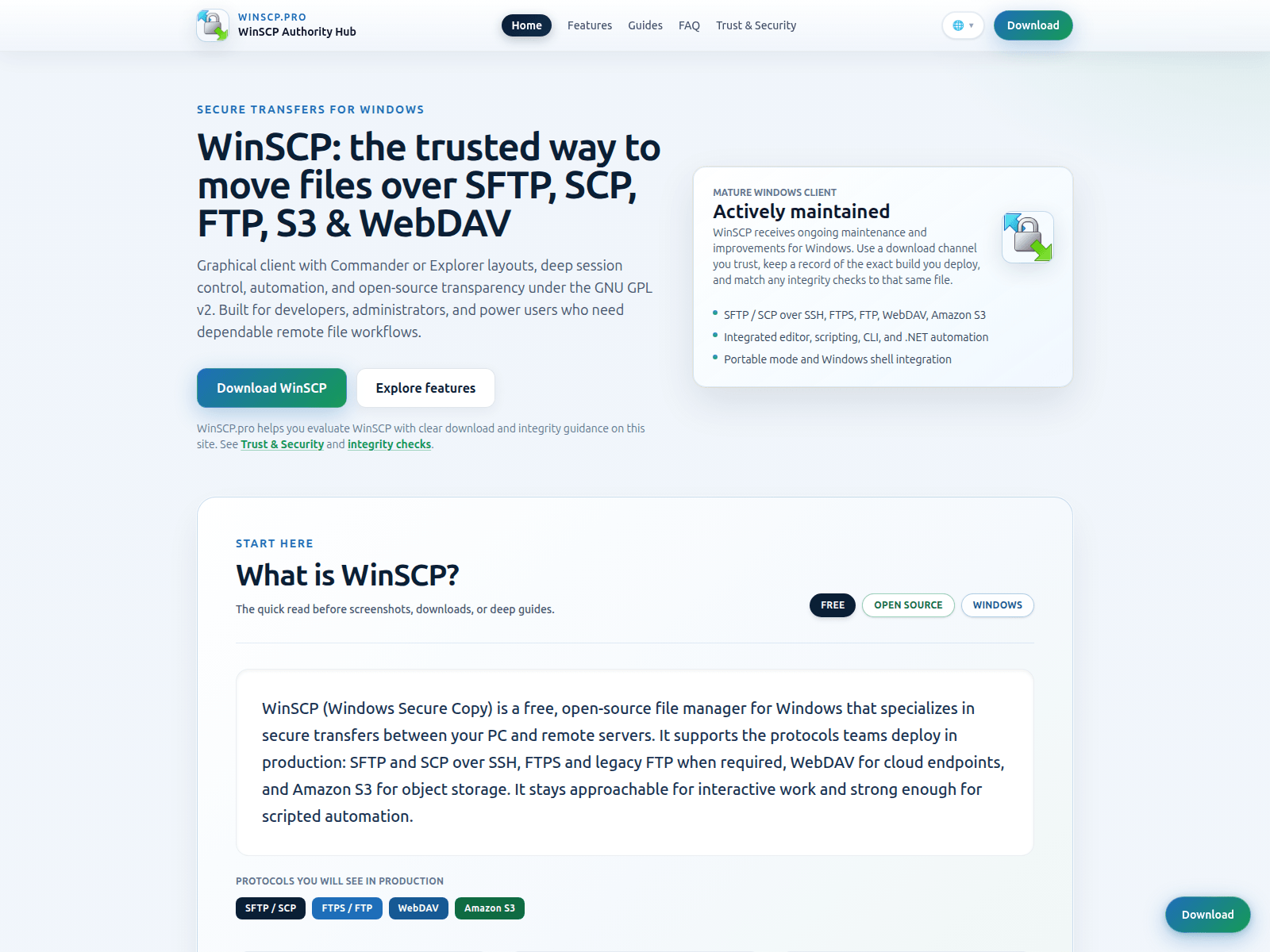 Screenshot of winscp.pro