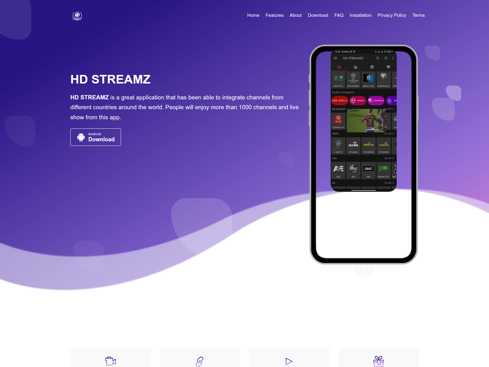 Screenshot of hdstreamz.ru