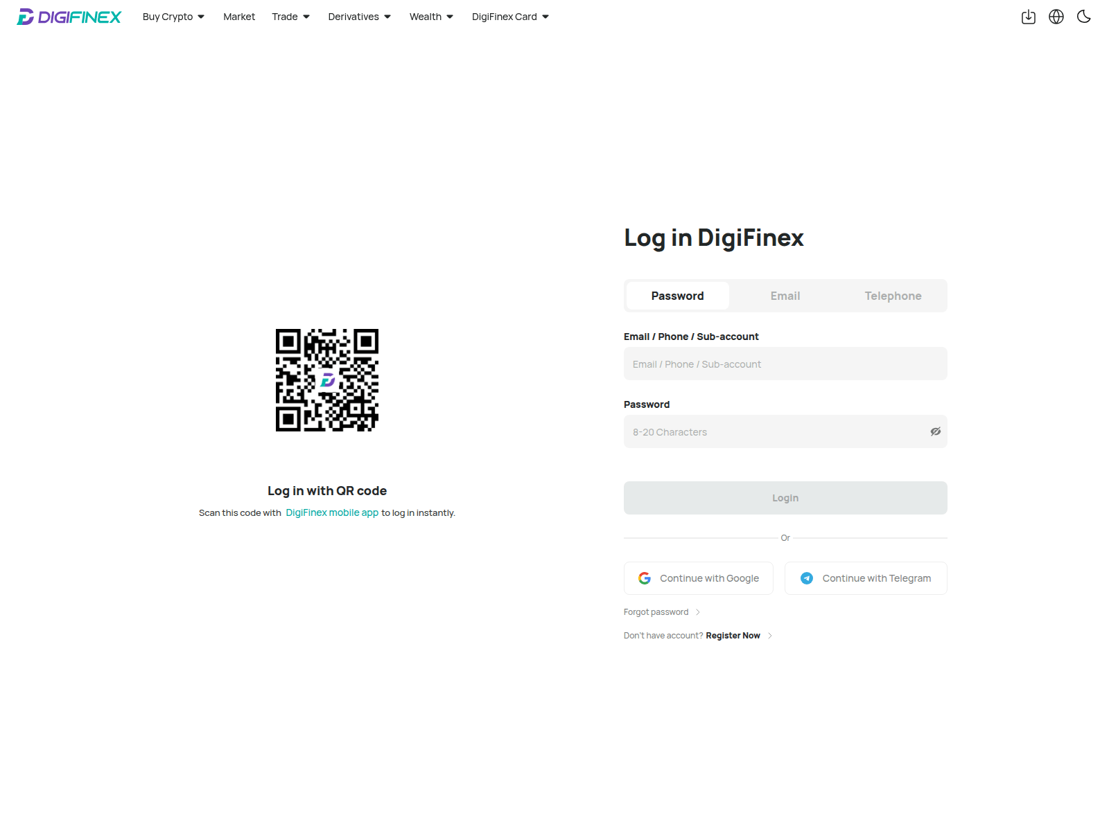 Screenshot of digifinex-korea.com