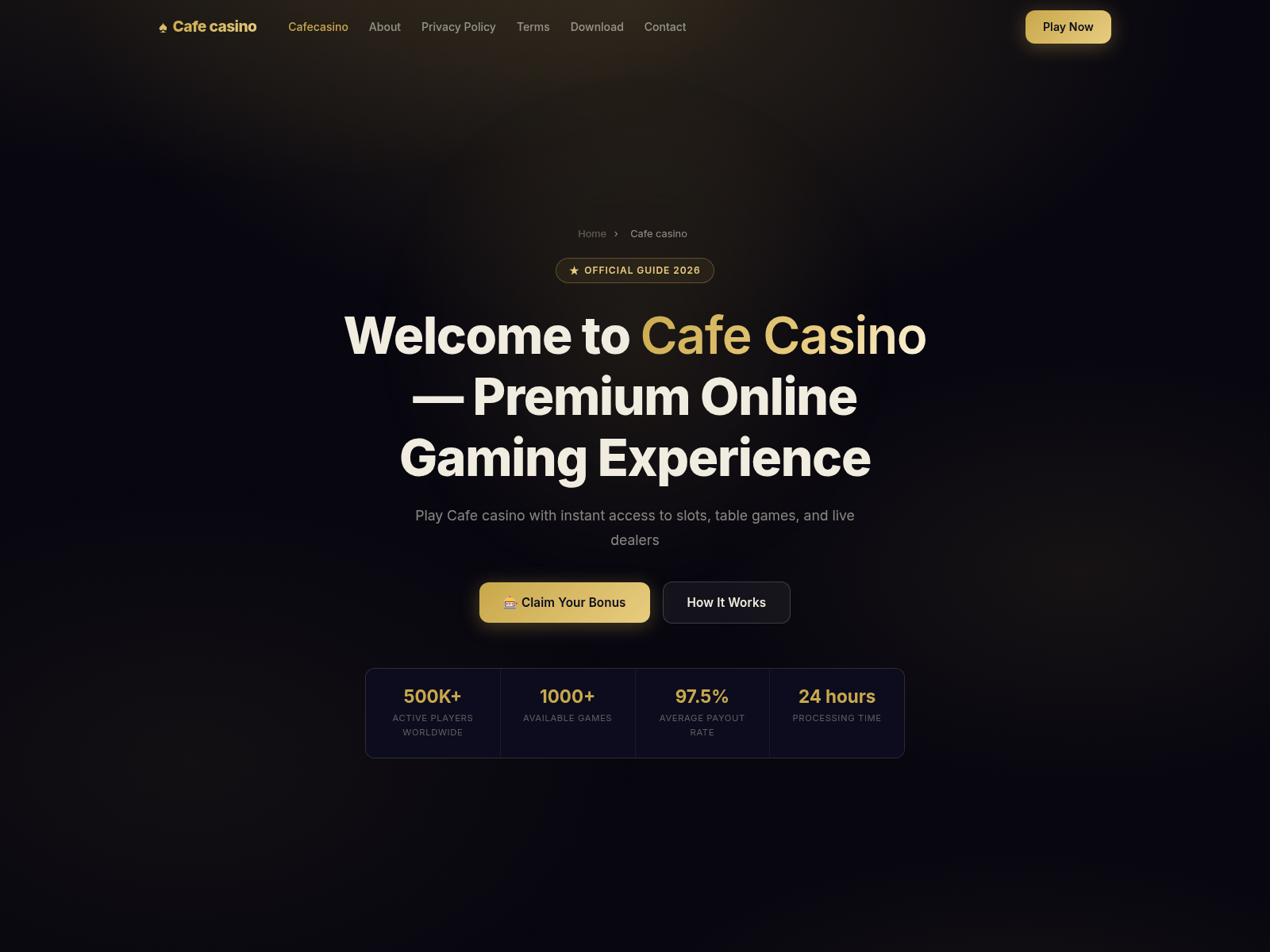 Screenshot of cafe-casin.com
