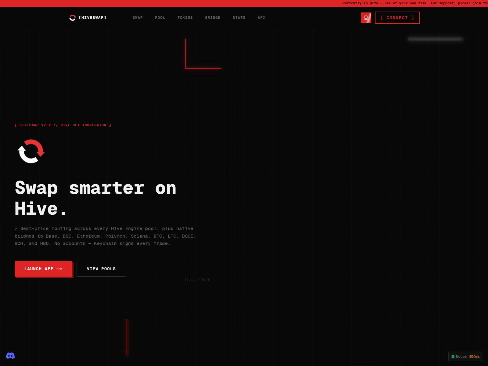 Screenshot of hive-swap.com