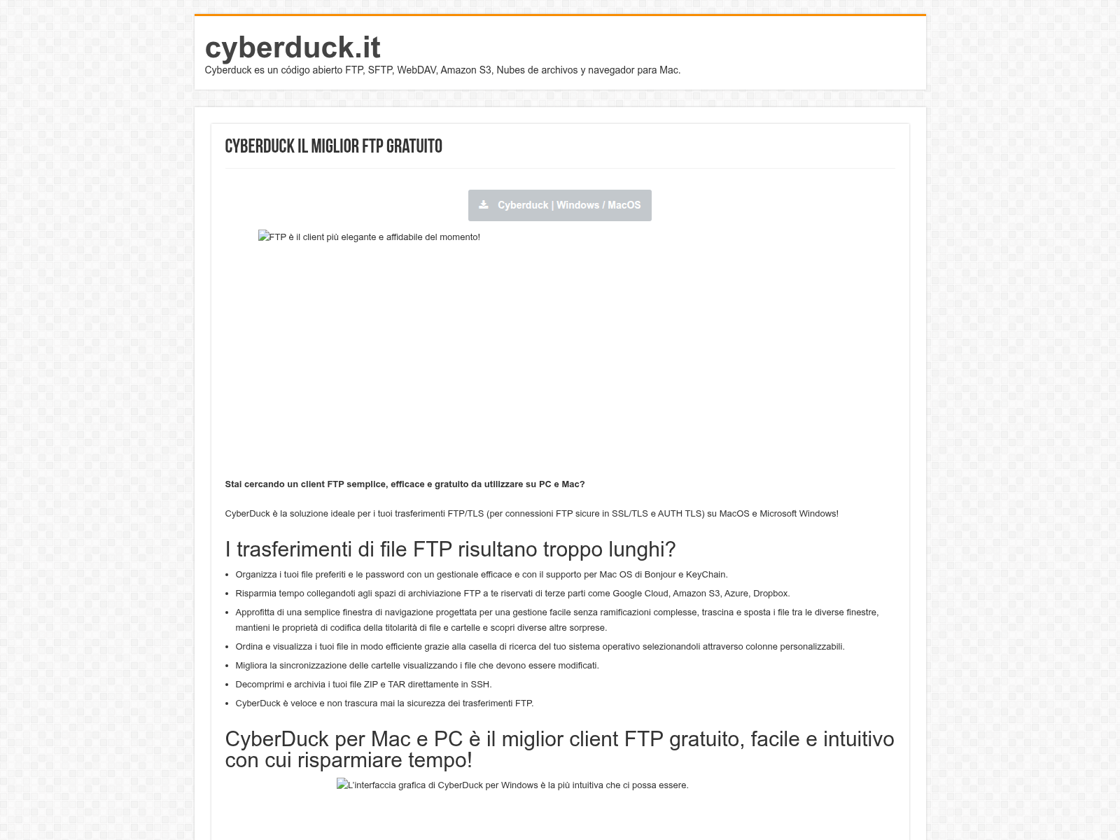 Screenshot of cyberduck.it