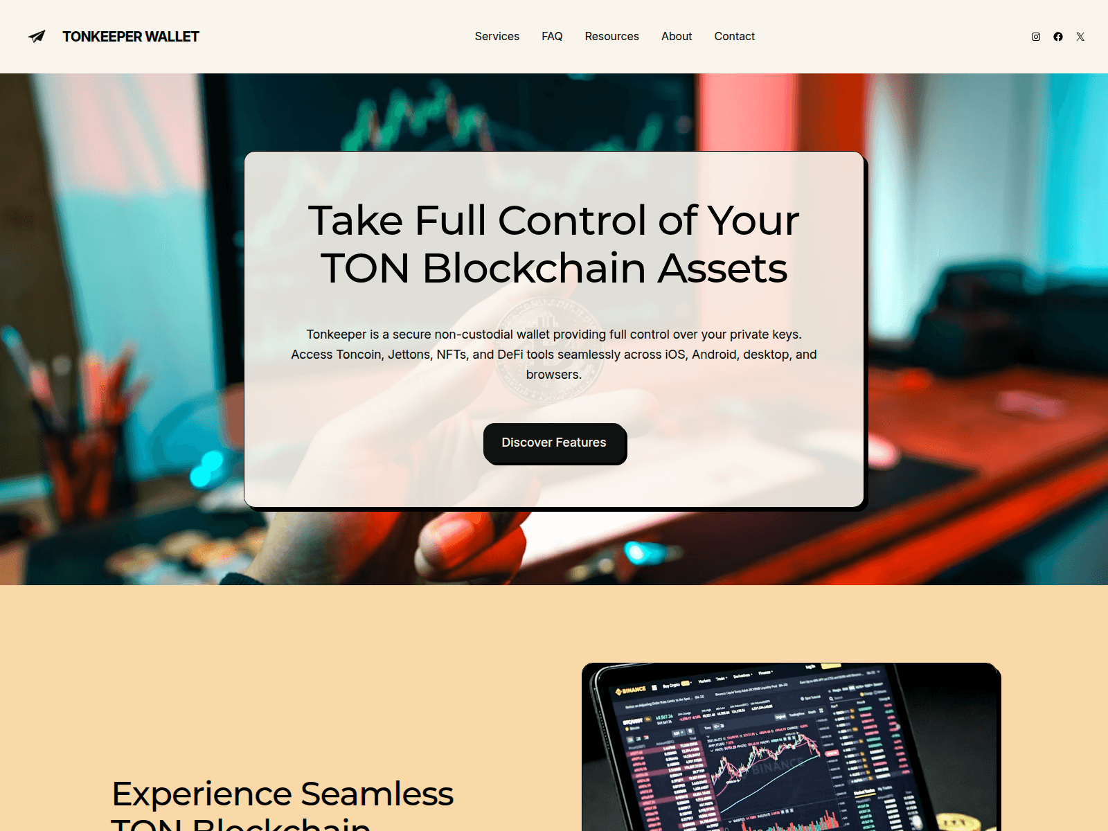 Screenshot of ton-keeper.org