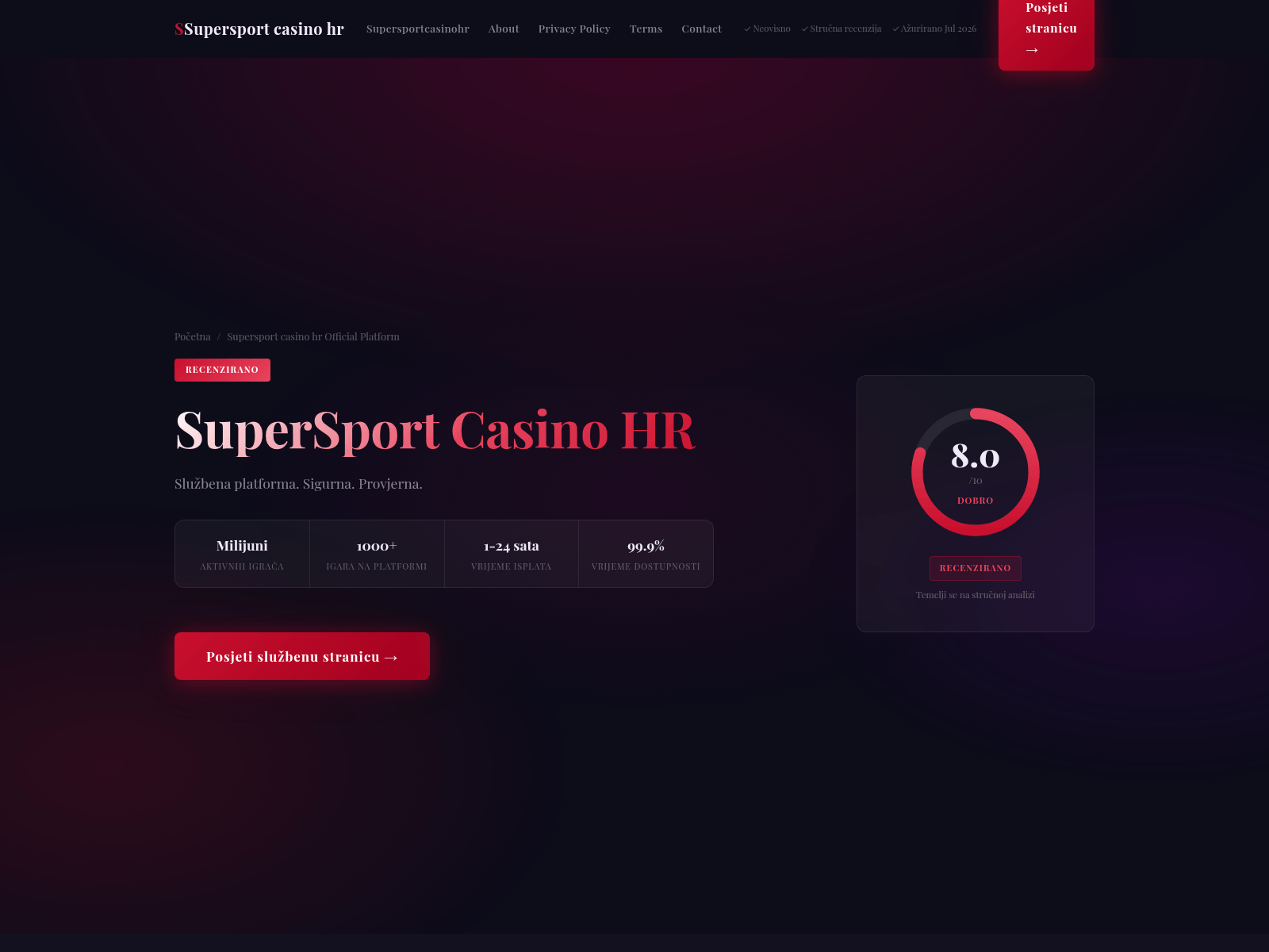Screenshot of supersporte-hr.com