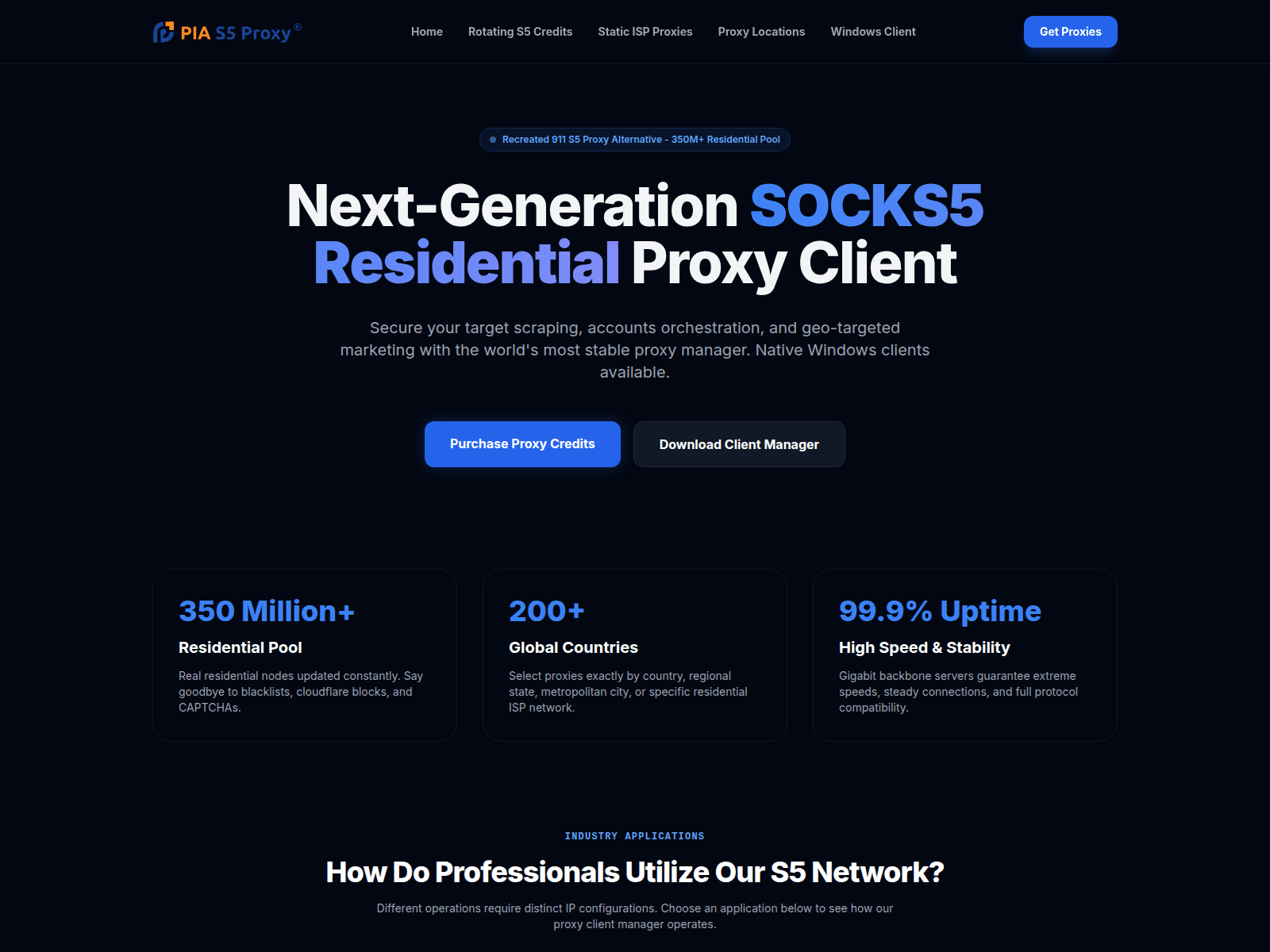 Screenshot of piaproxy.info