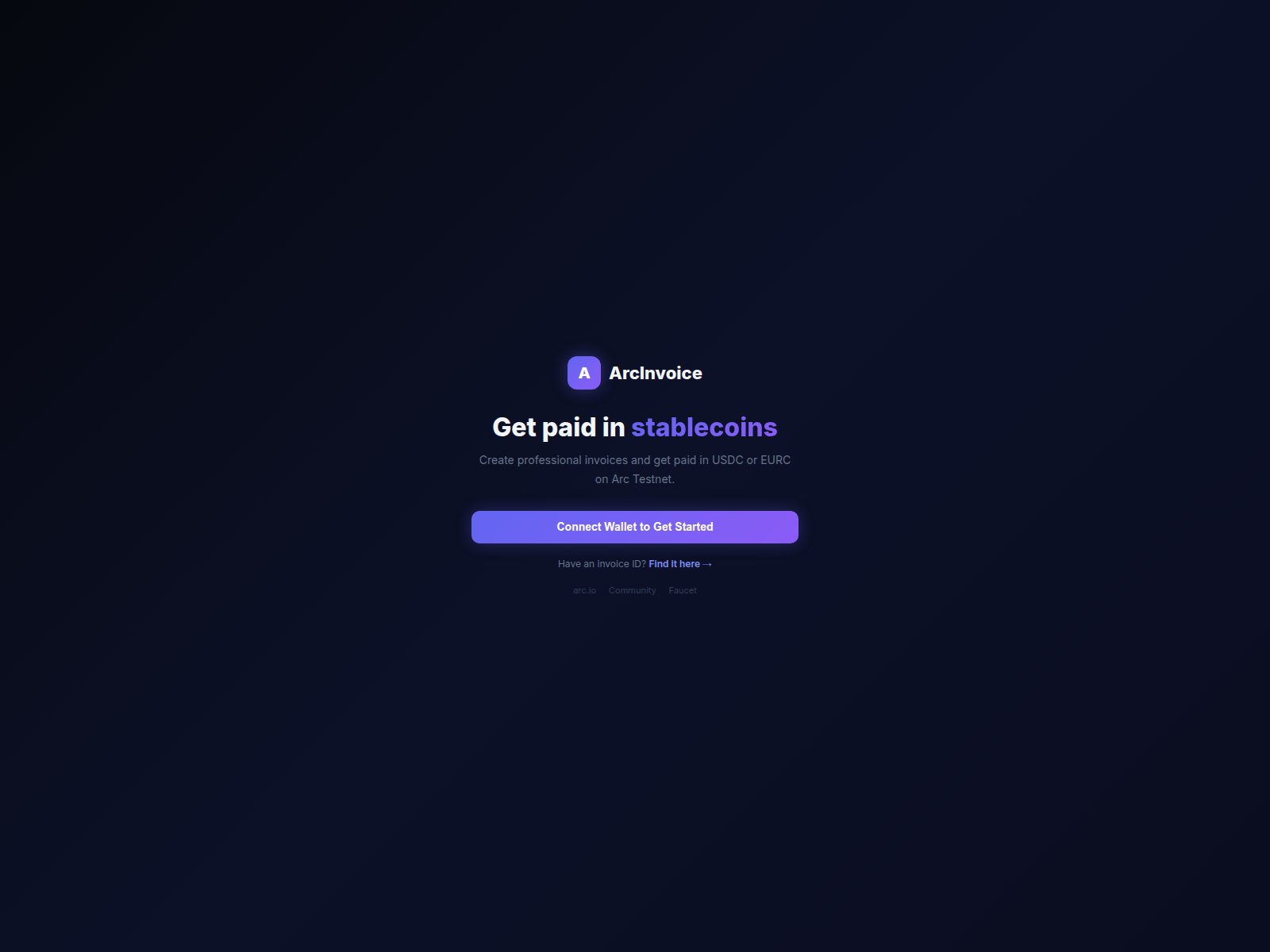Screenshot of arcinvoice.online