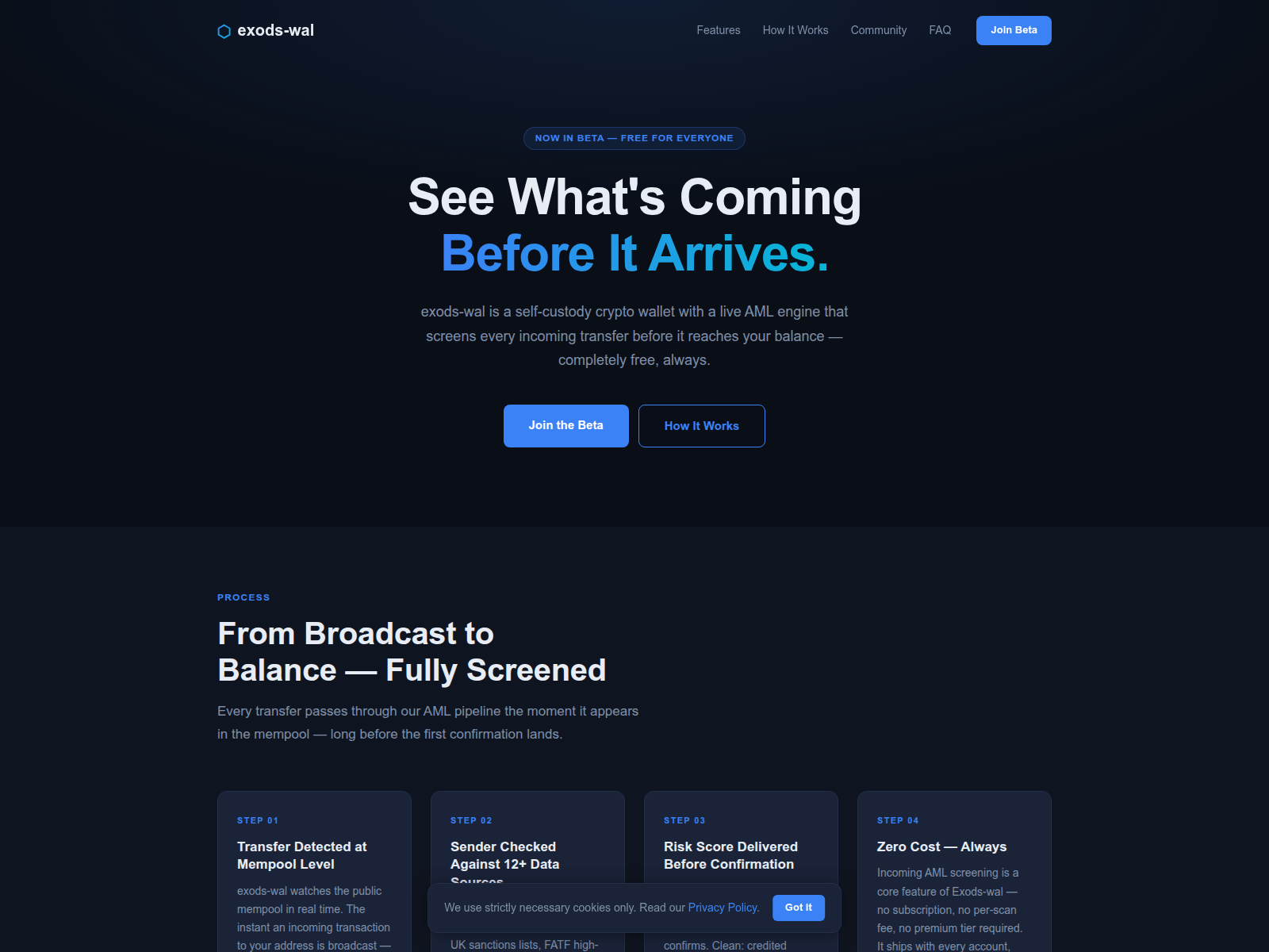 Screenshot of exods-wal.com