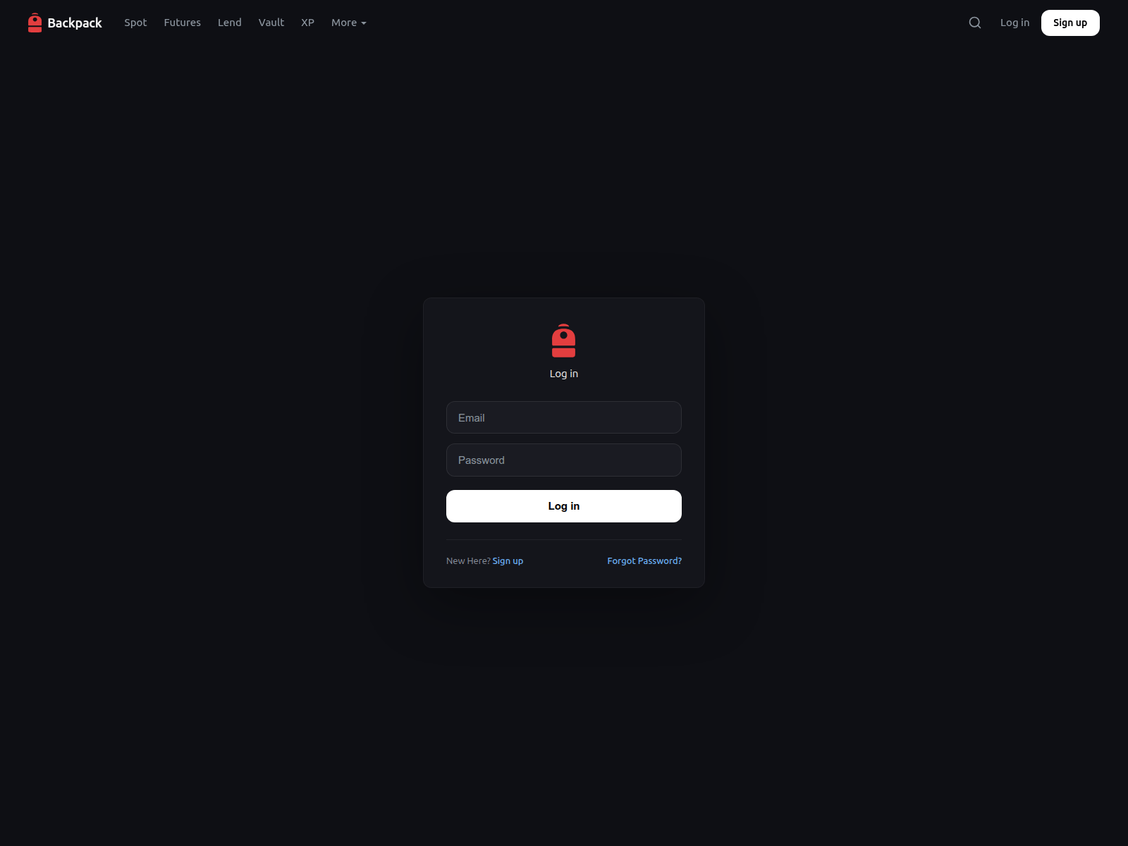 Screenshot of login-backpack-exchange.com