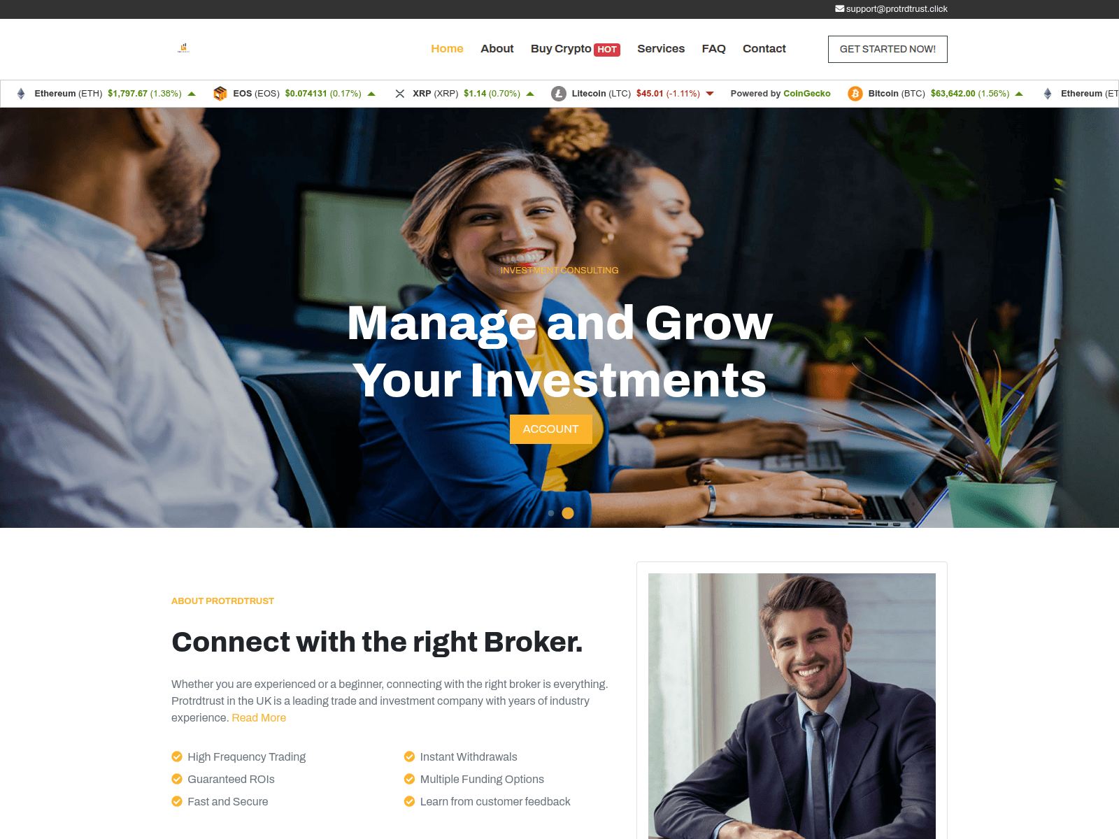 Screenshot of protrdtrust.click