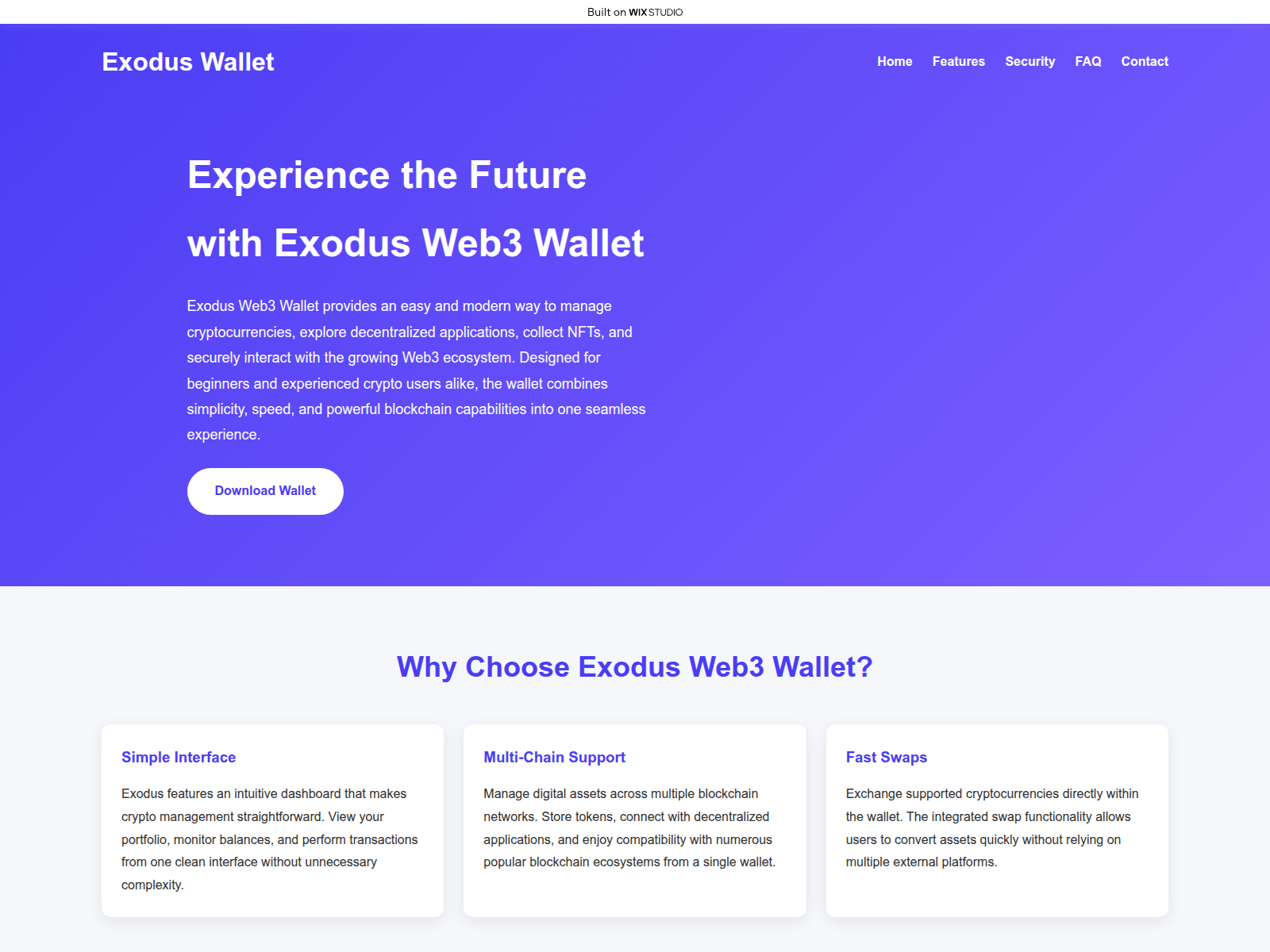 Screenshot of intro-exeduso.wixstudio.com