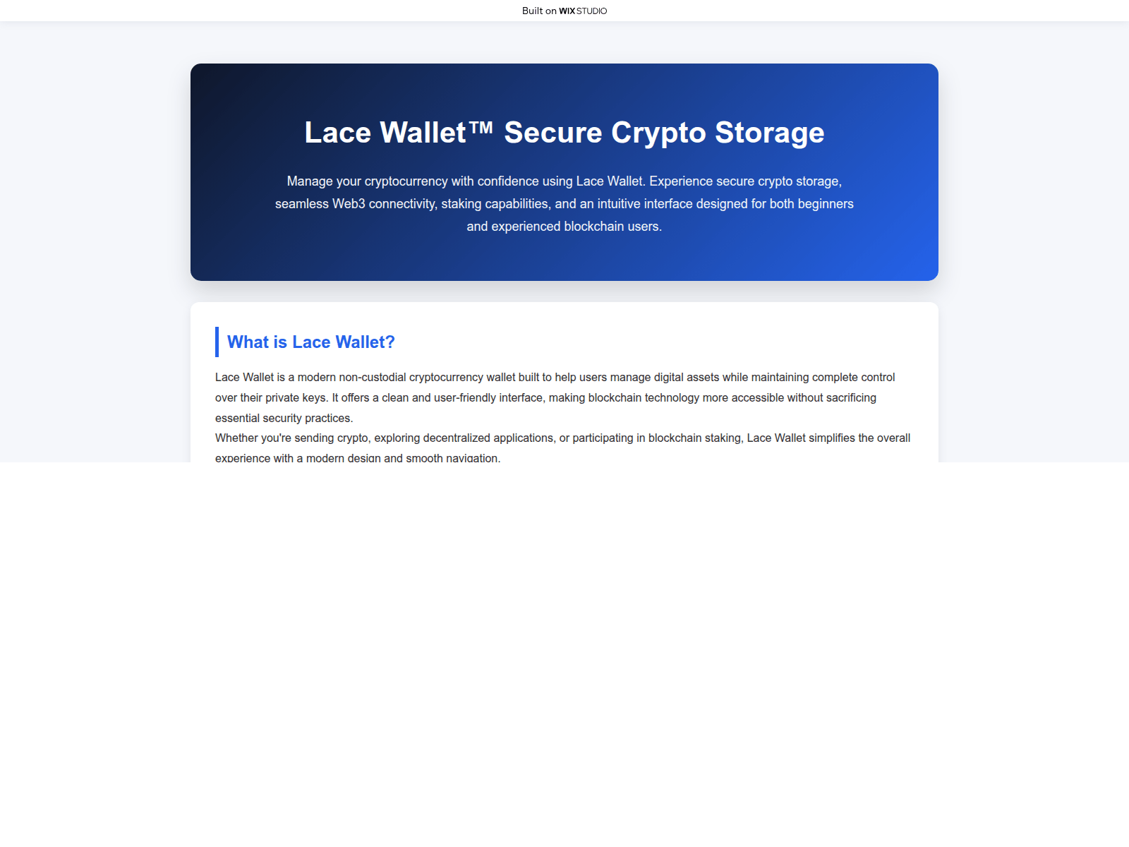 Screenshot of connect-lacextension.wixstudio.com