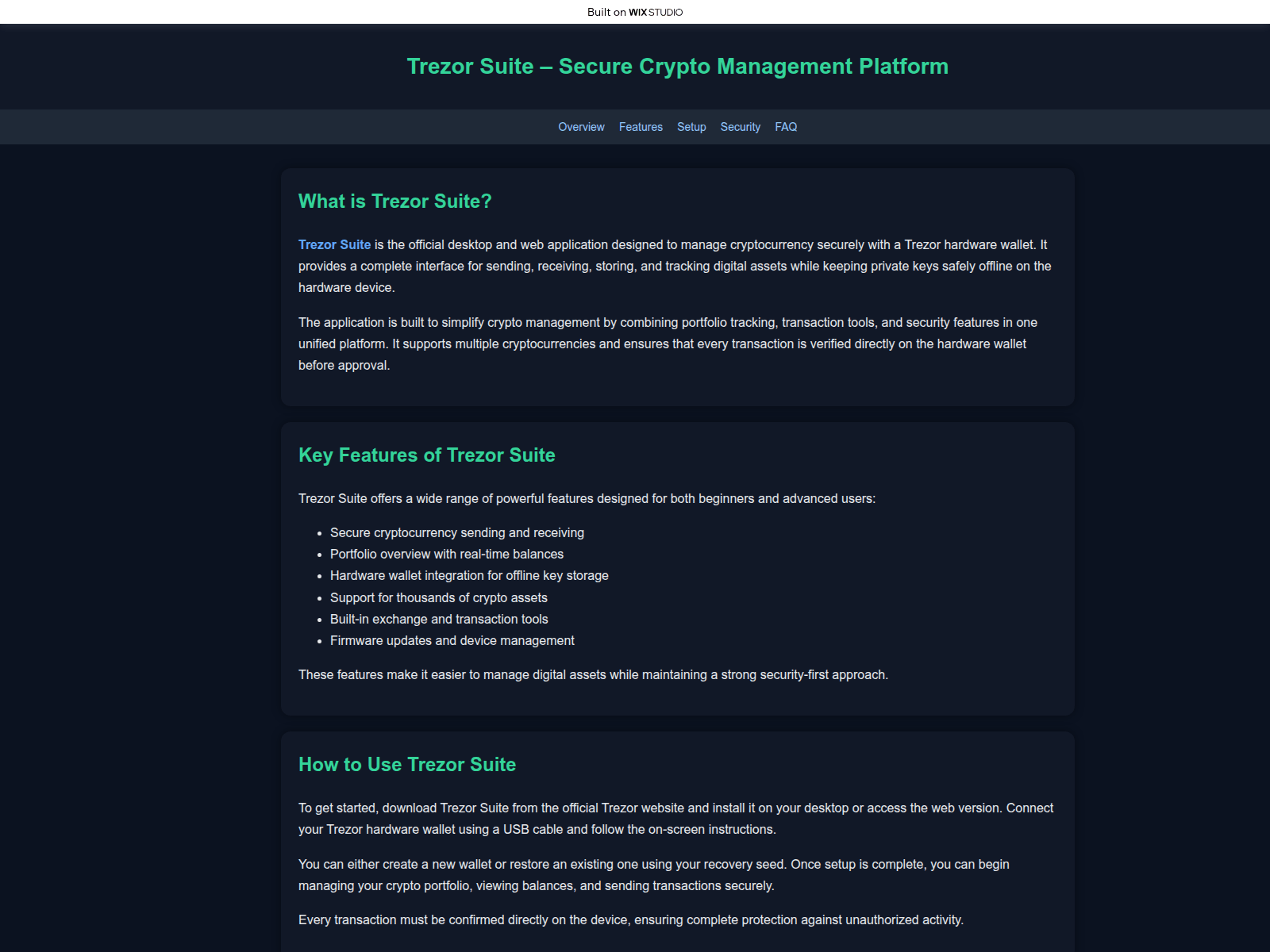 Screenshot of appsuites-trzor.wixstudio.com