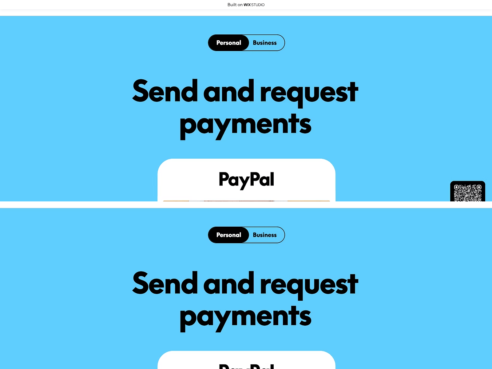 Screenshot of nav-paypaal.wixstudio.com