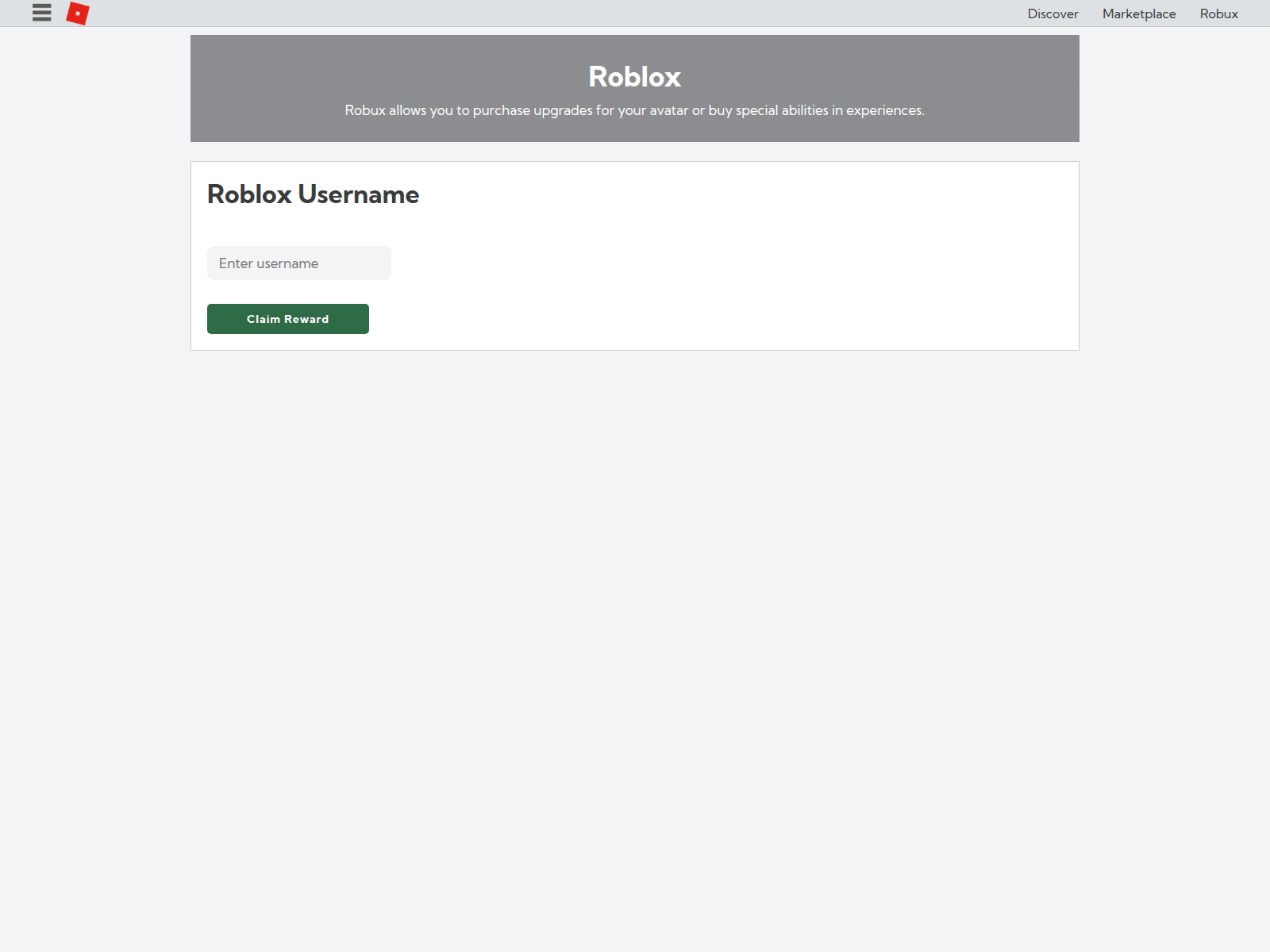 Screenshot of earn-robux.pages.dev