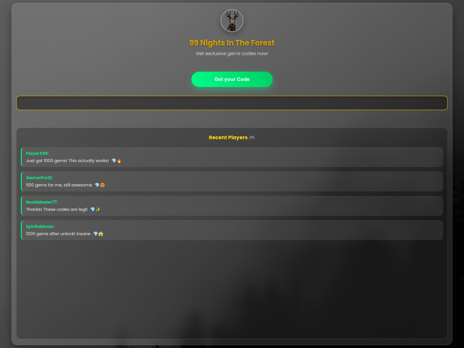 Screenshot of 99night-in-the-forest.pages.dev