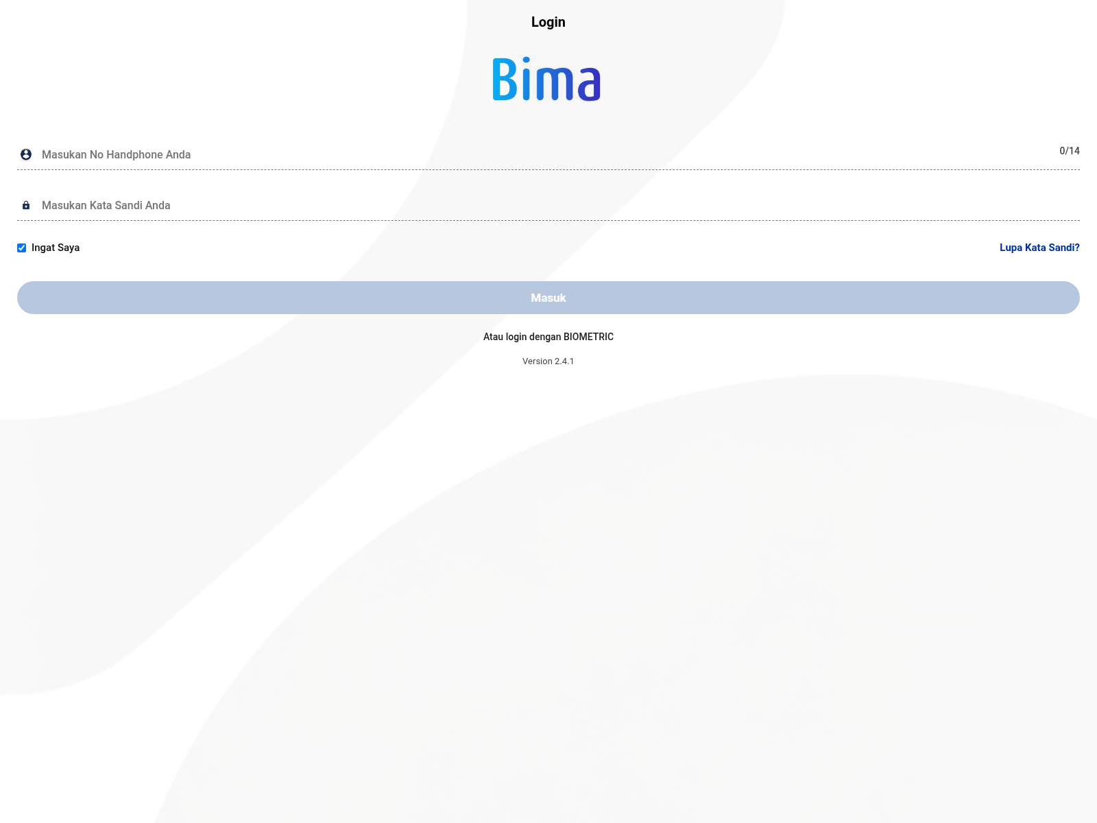 Screenshot of aktivasi-bimaa.vercel.app