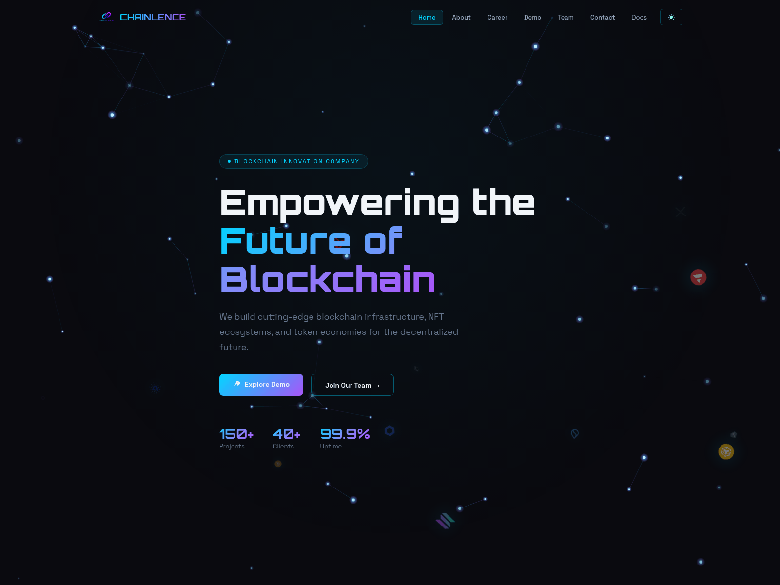 Screenshot of chainlence.com