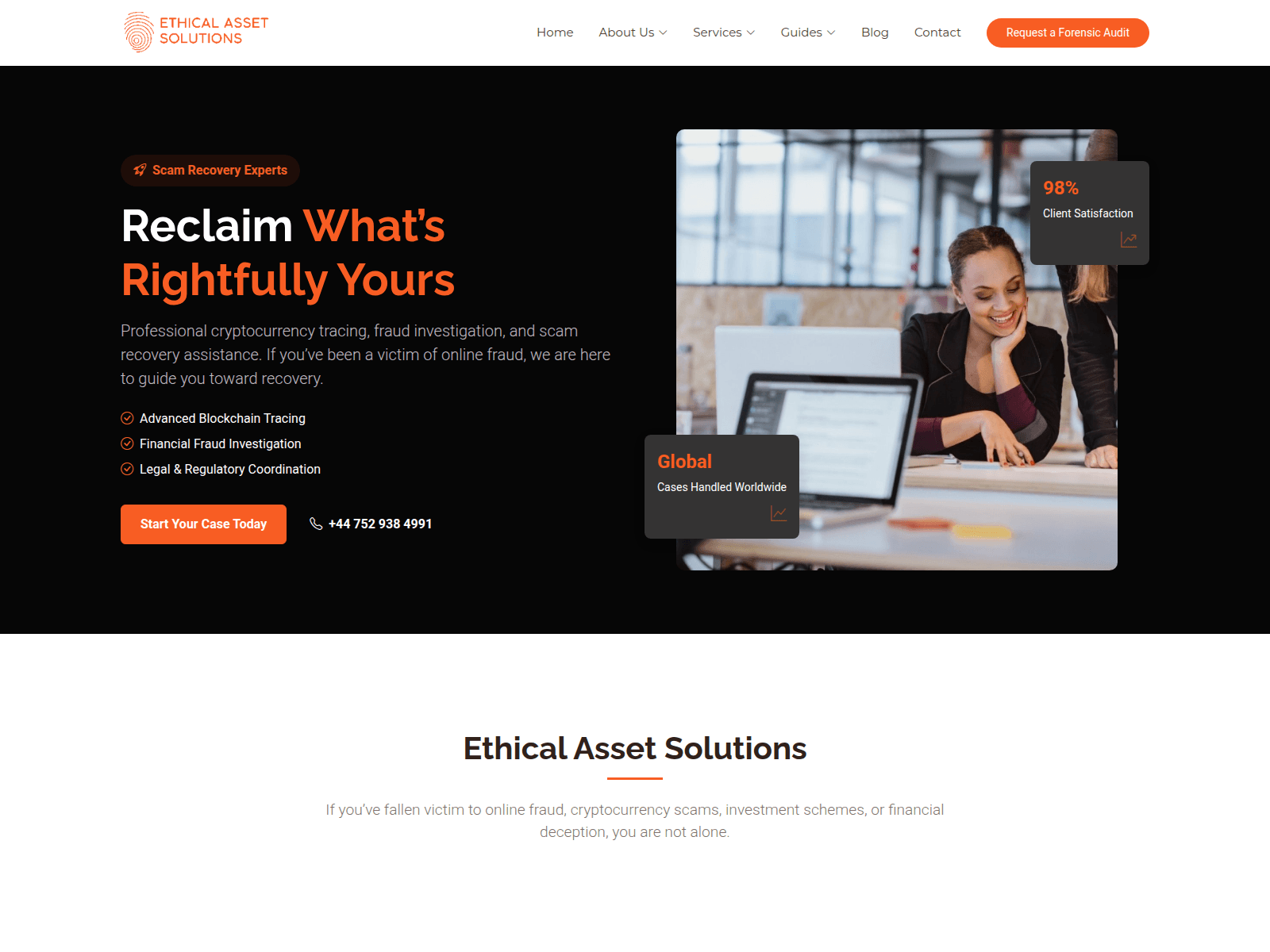 Screenshot of ethicalassetsolutions.com