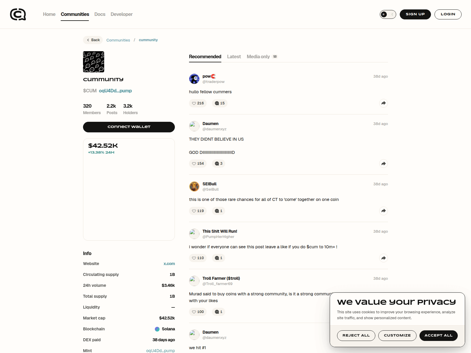 Screenshot of coincommunity-gz.netlify.app