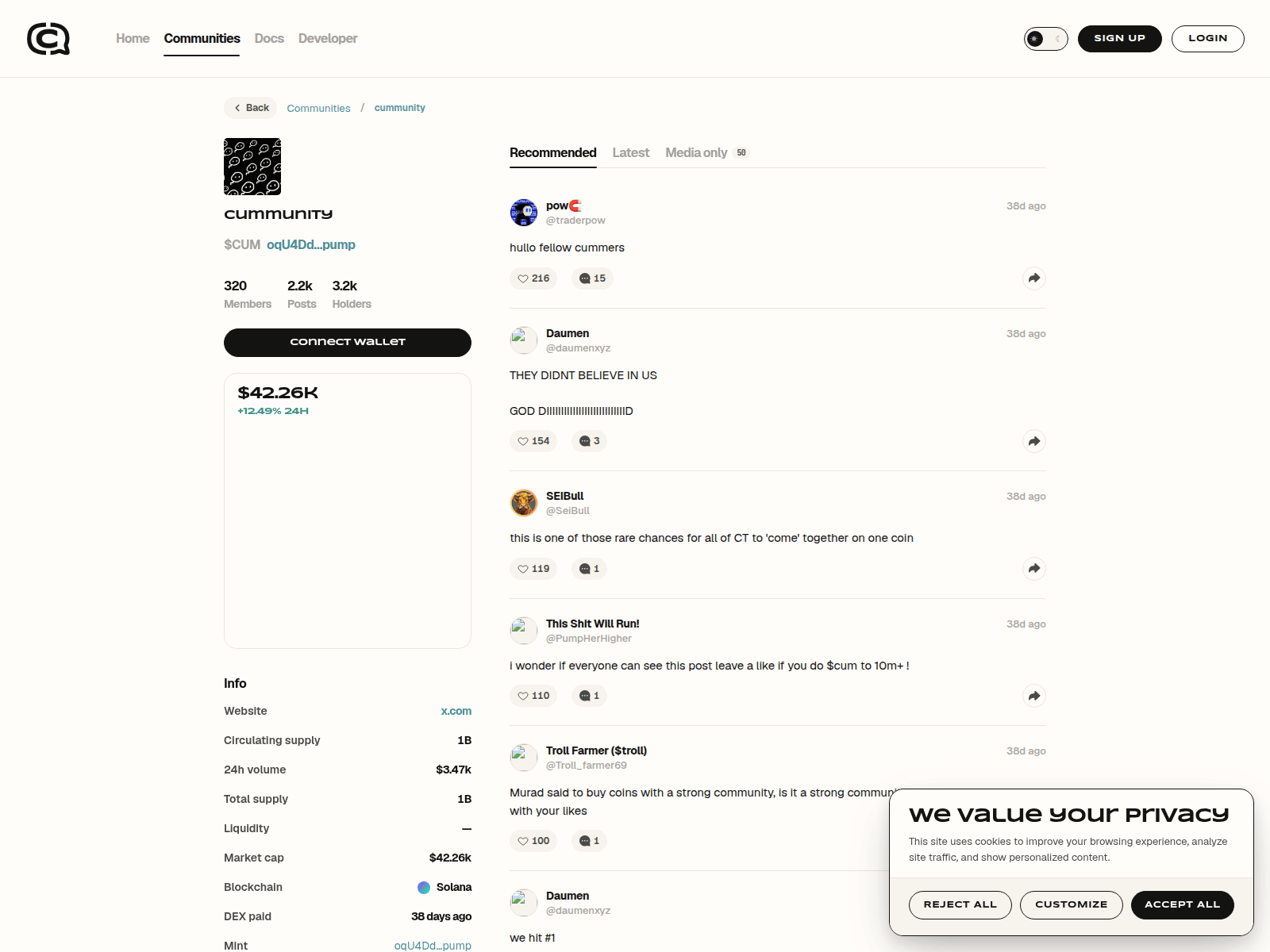 Screenshot of coincommunity-36.netlify.app