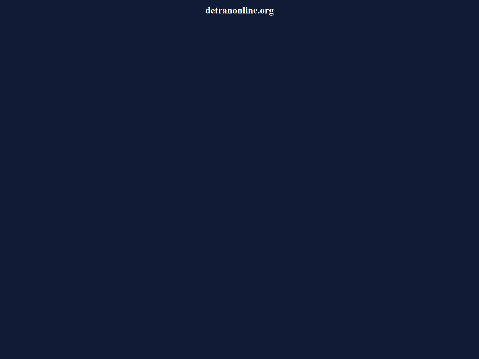 Screenshot of detranonline.org