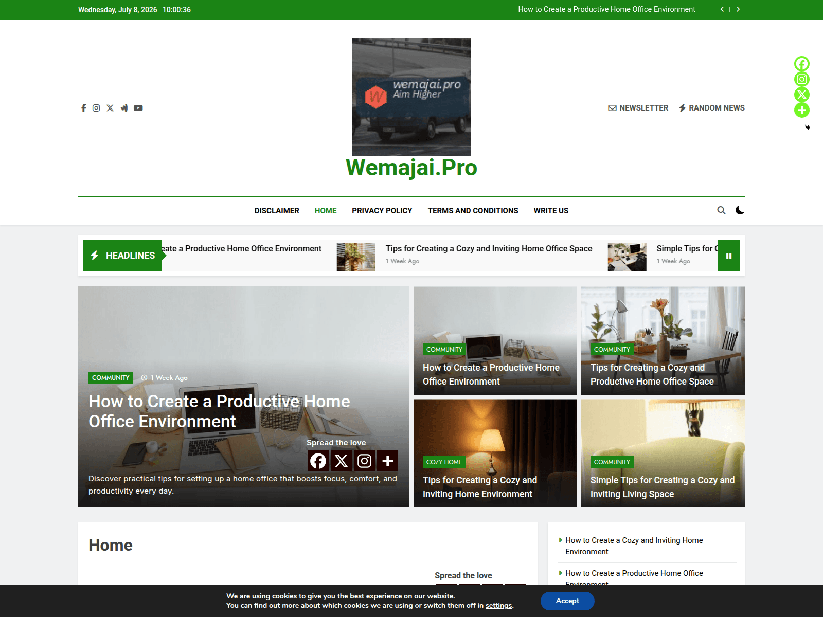 Screenshot of wemajai.pro