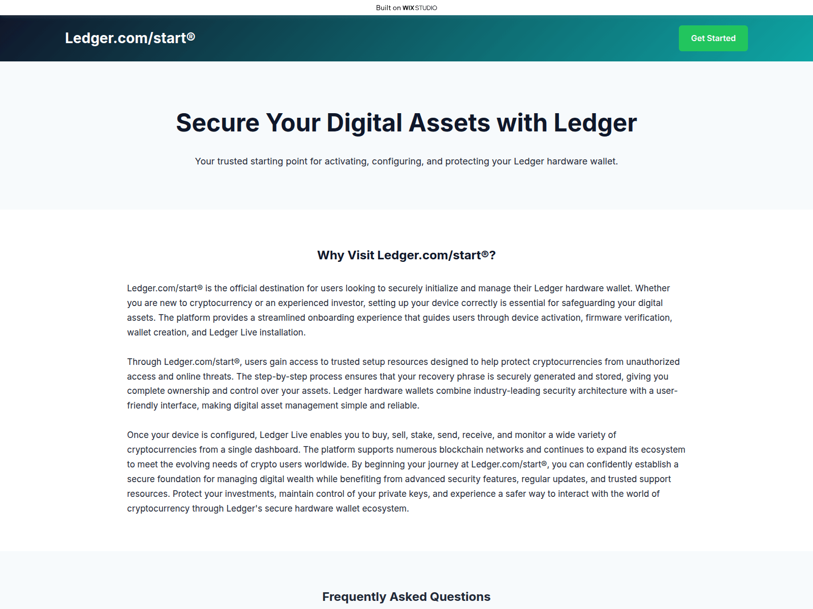 Screenshot of myssoappcomstart.wixstudio.com