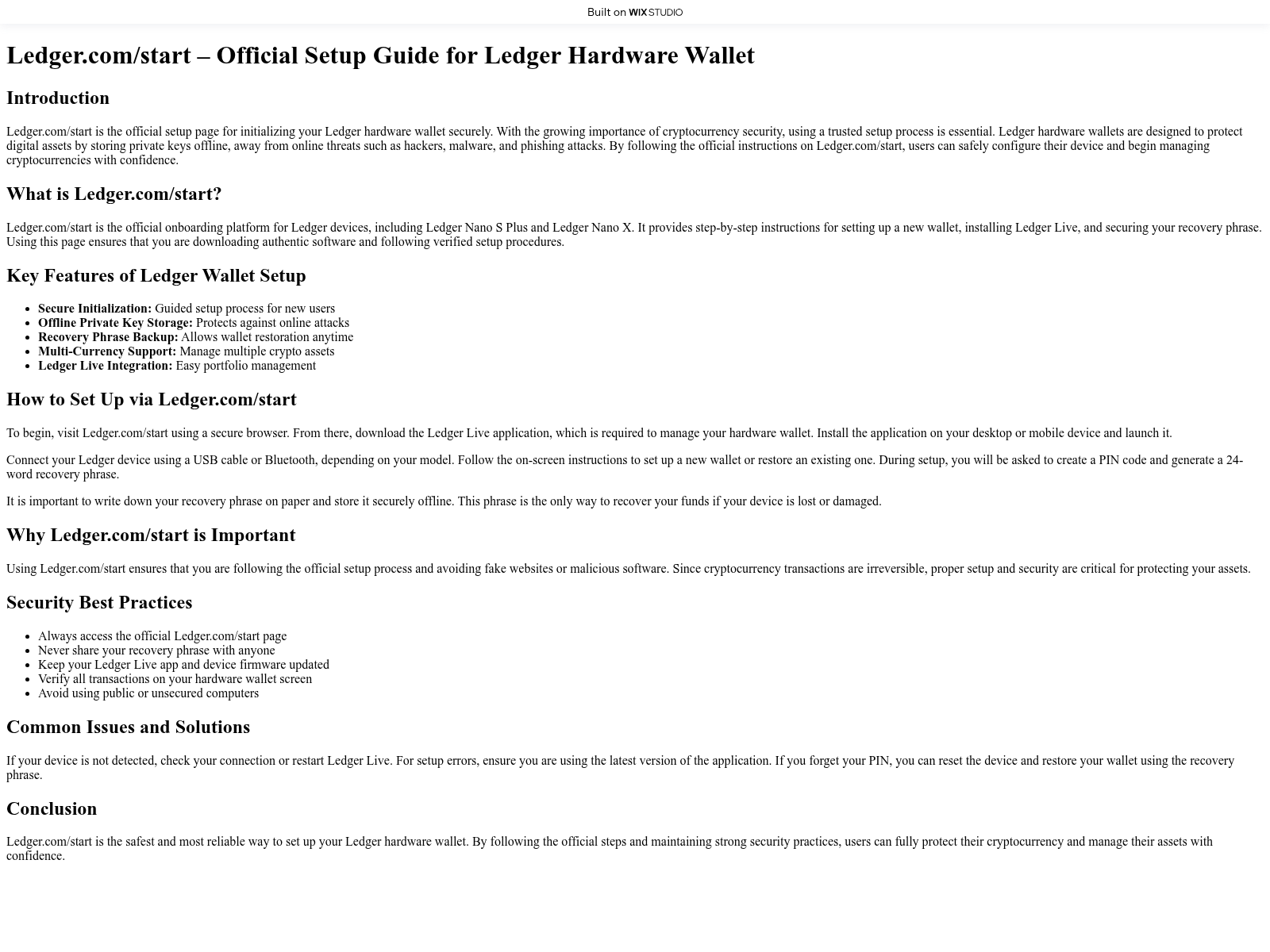 Screenshot of starts-enledgor.wixstudio.com
