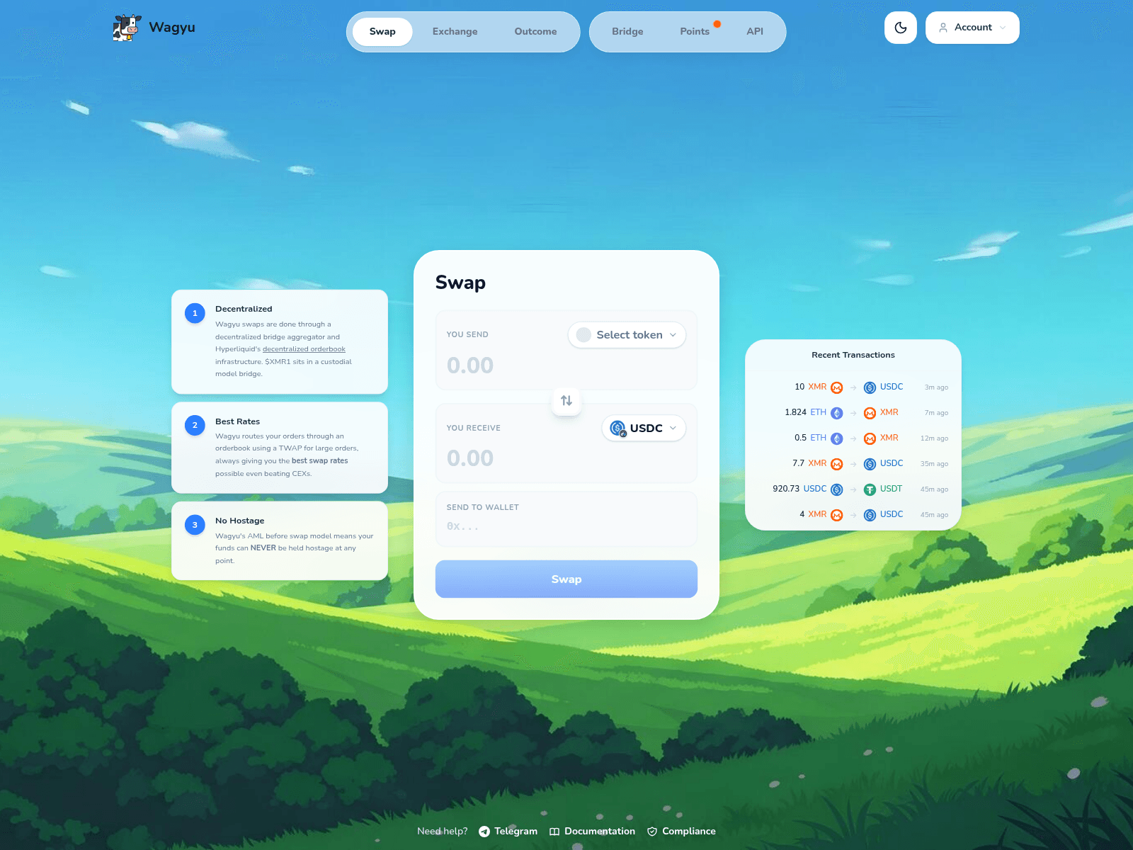 Screenshot of watyu.xyz