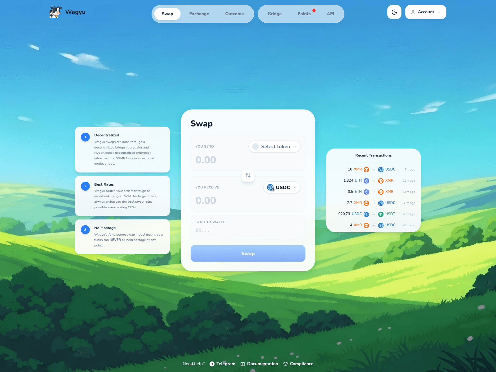 Screenshot of wagyuy.xyz