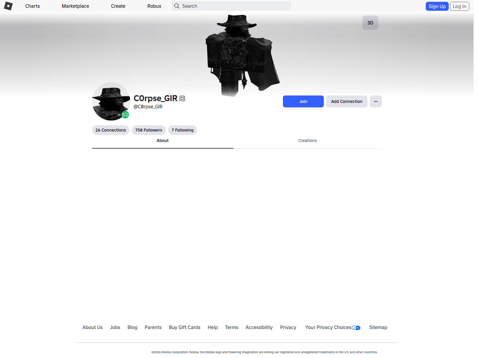 Screenshot of roblox.com.gr