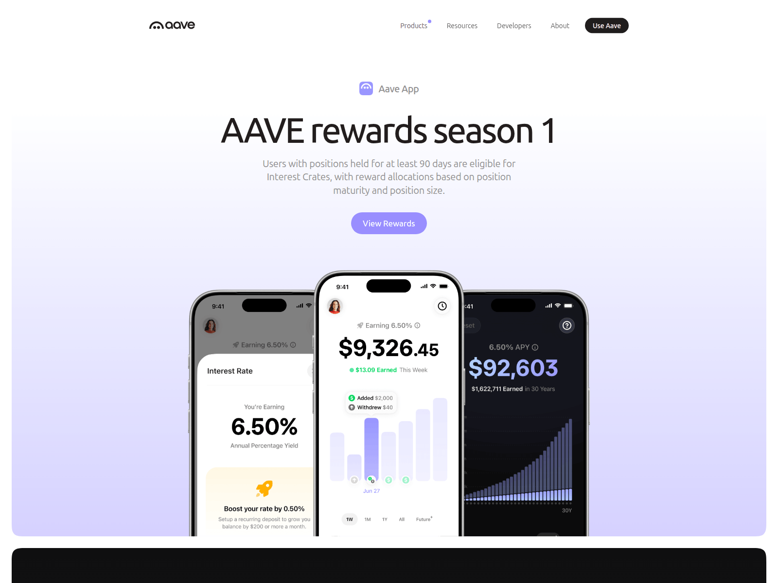 Screenshot of aavefinance.live